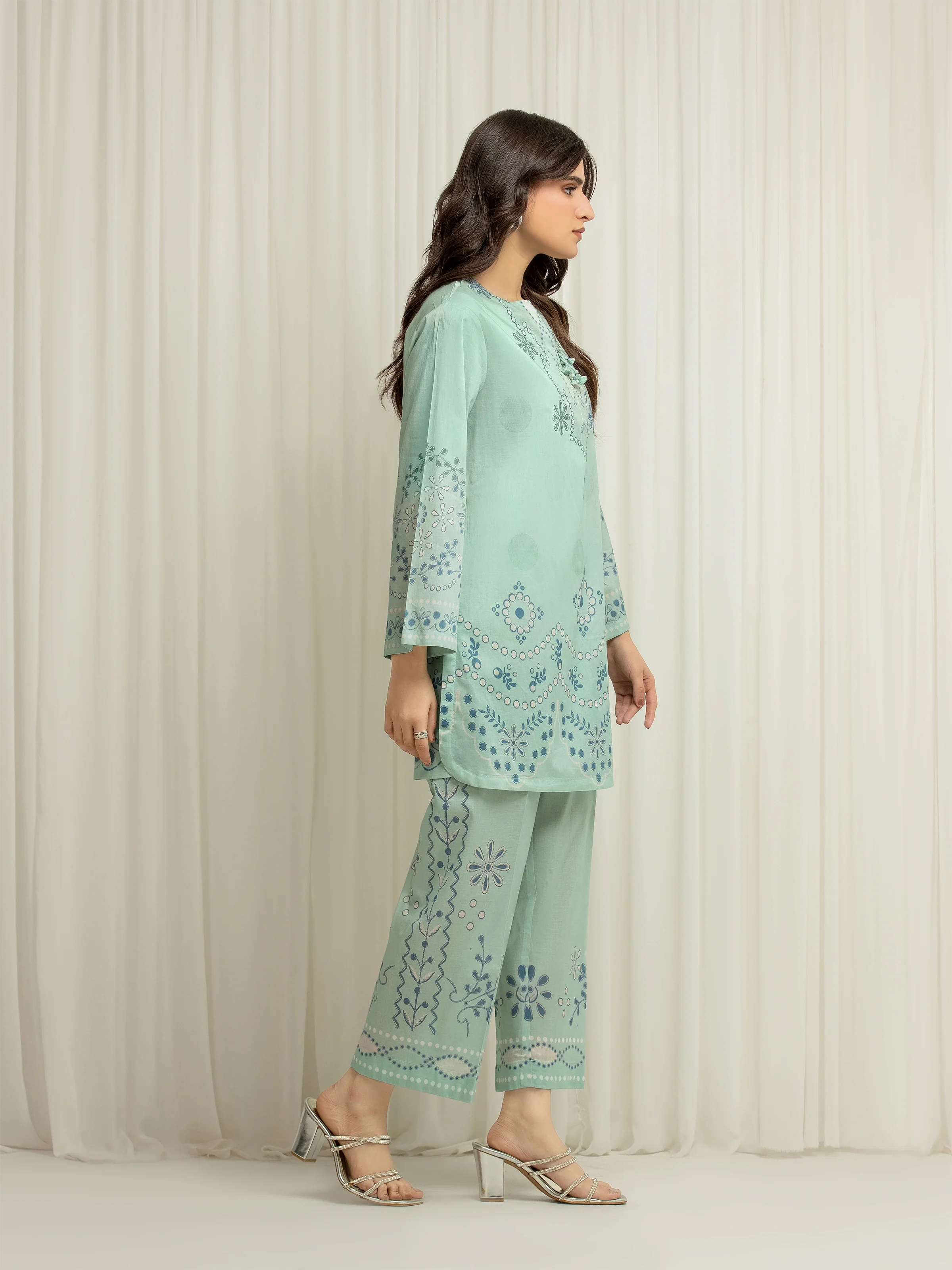 Printed Lawn Co-Ord Set - EWTKP6-86020ST - Image 5