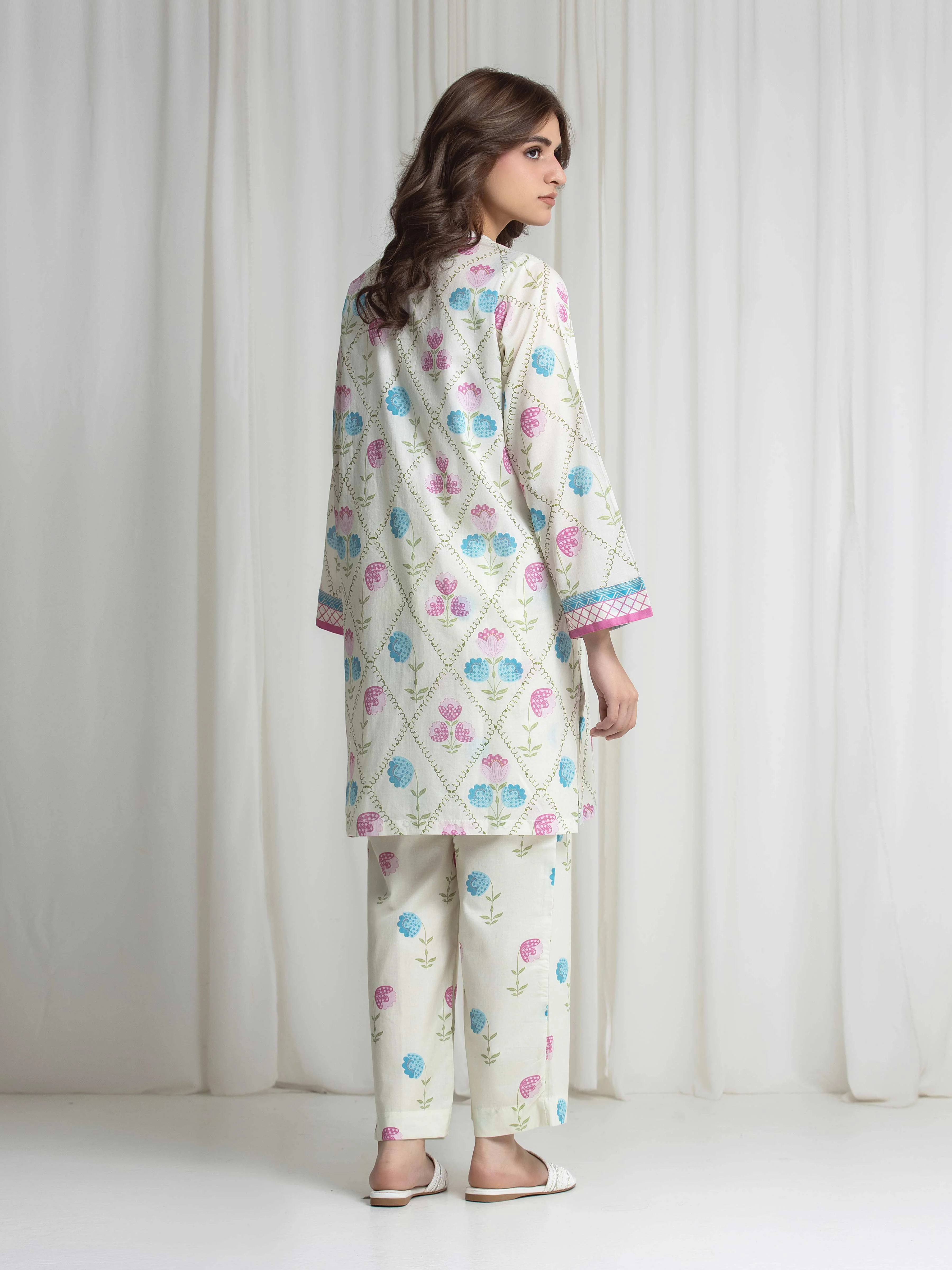 Printed Lawn Co-Ord Set - EWTKP6-86034ST - Image 3
