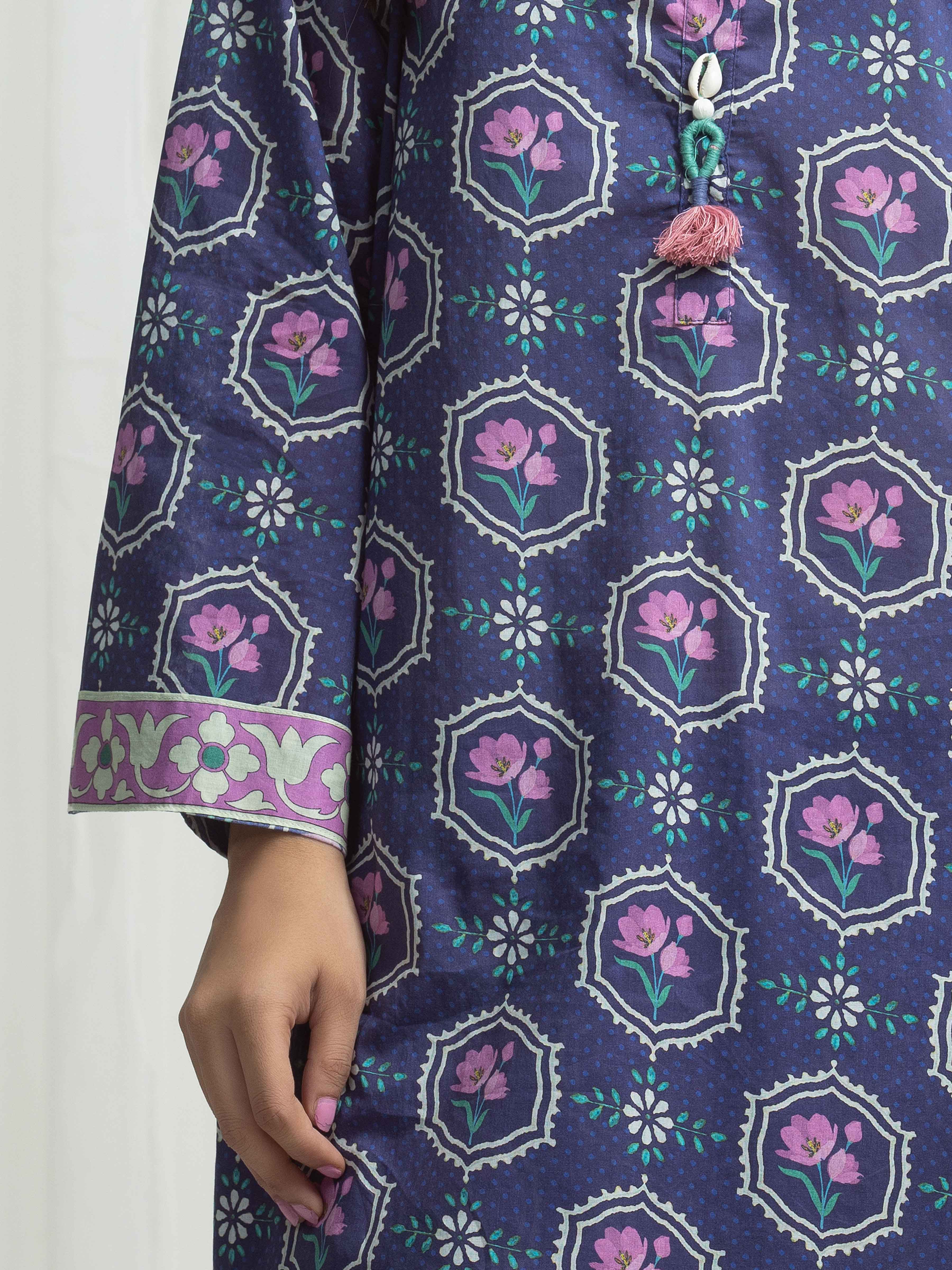 Printed Lawn Co-Ord Set - EWTKP6-86042ST - Image 4