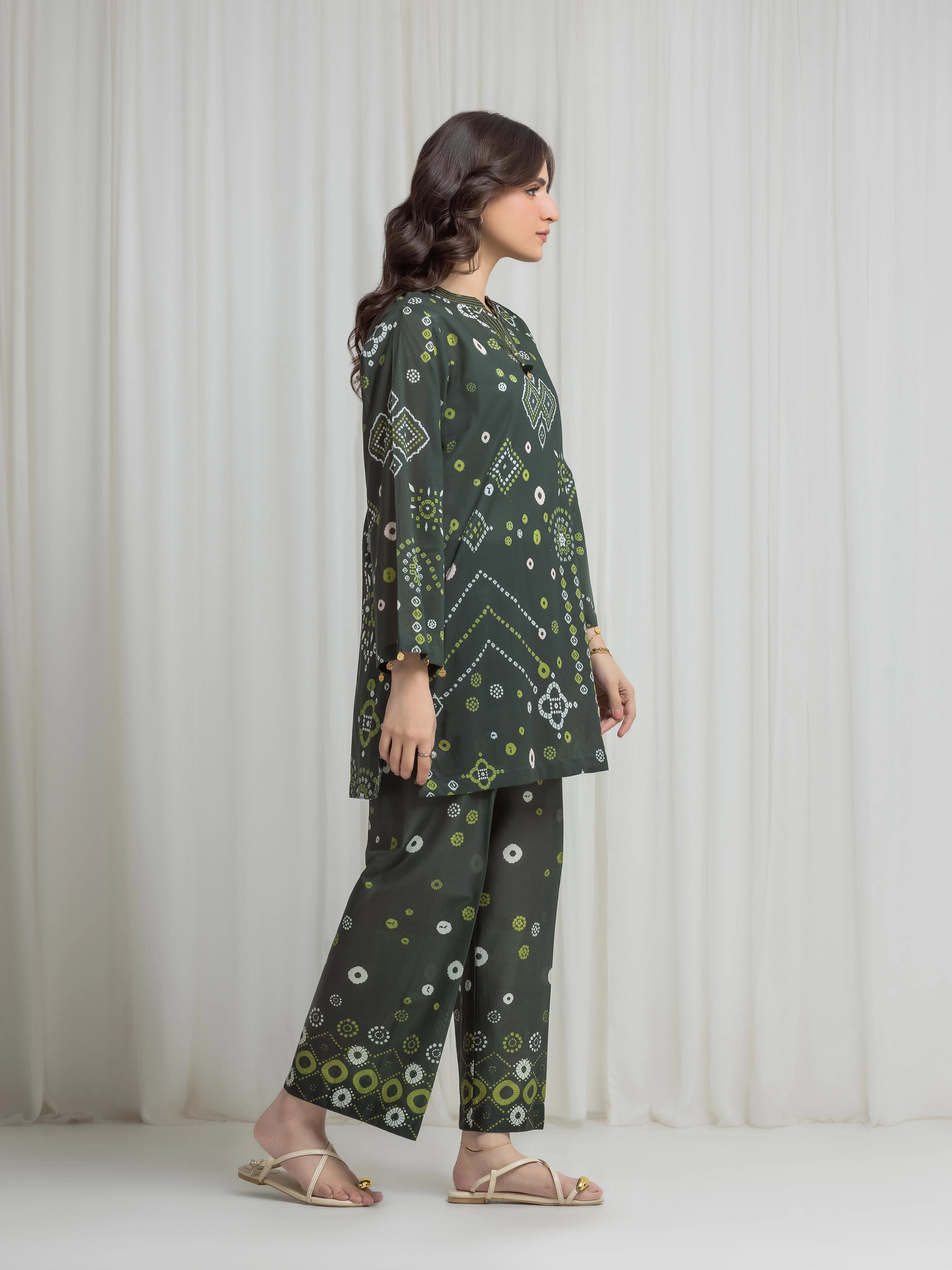 Printed Lawn Co-Ord Set - EWTKP6-86298ST - Image 5