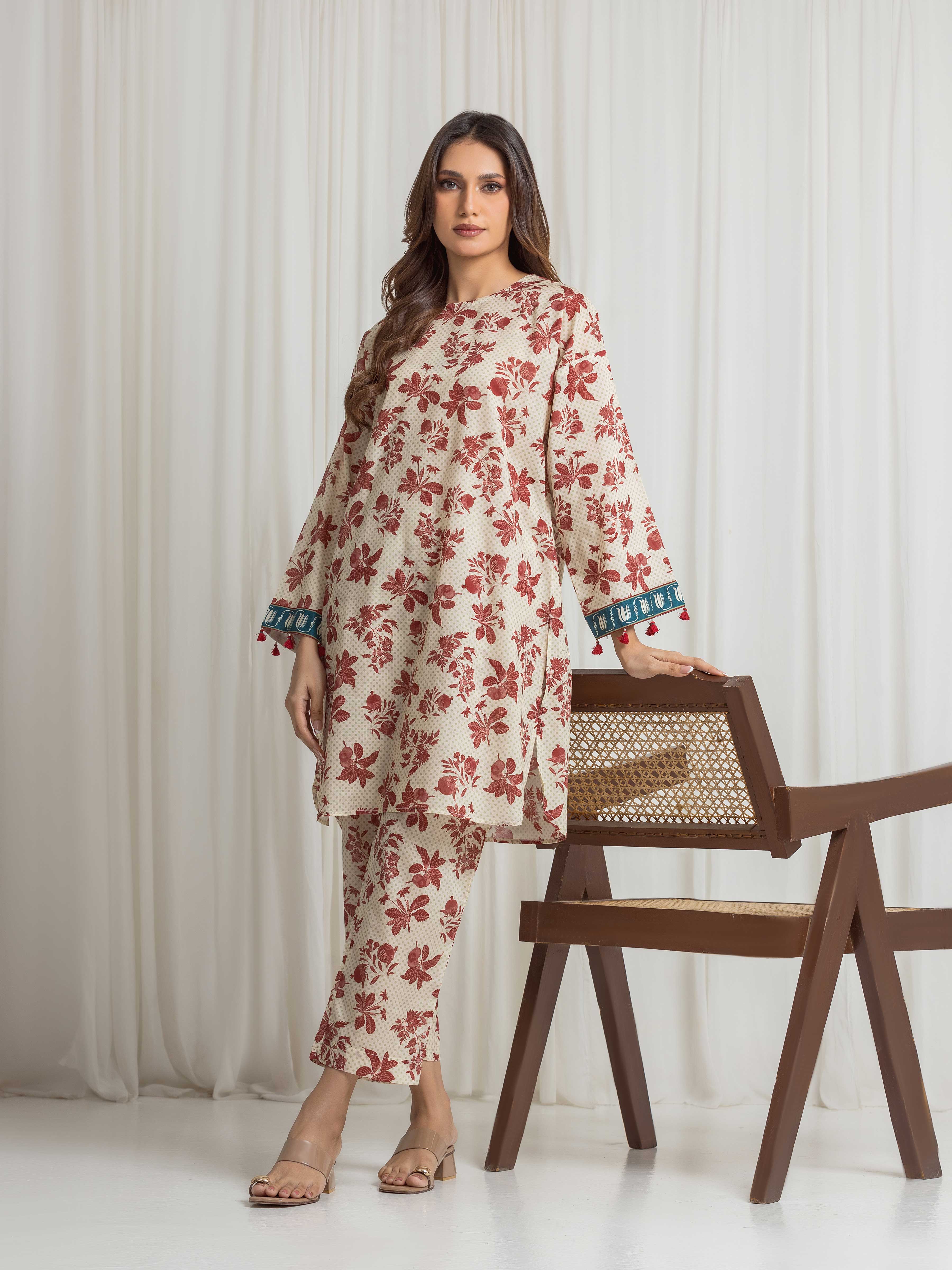 Printed Lawn Co-Ord Set - EWTKP6-86313ST