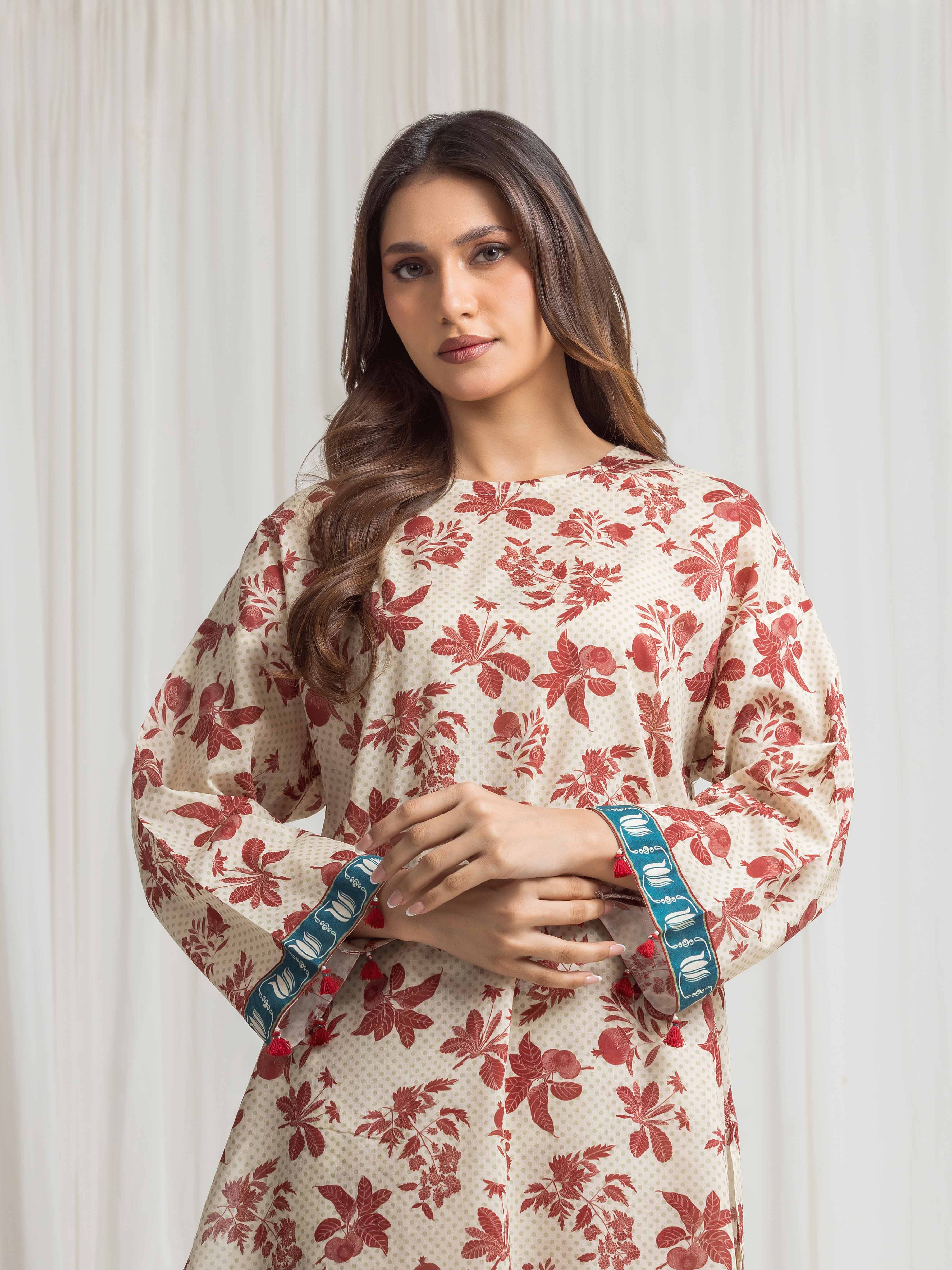 Printed Lawn Co-Ord Set - EWTKP6-86313ST - Image 3