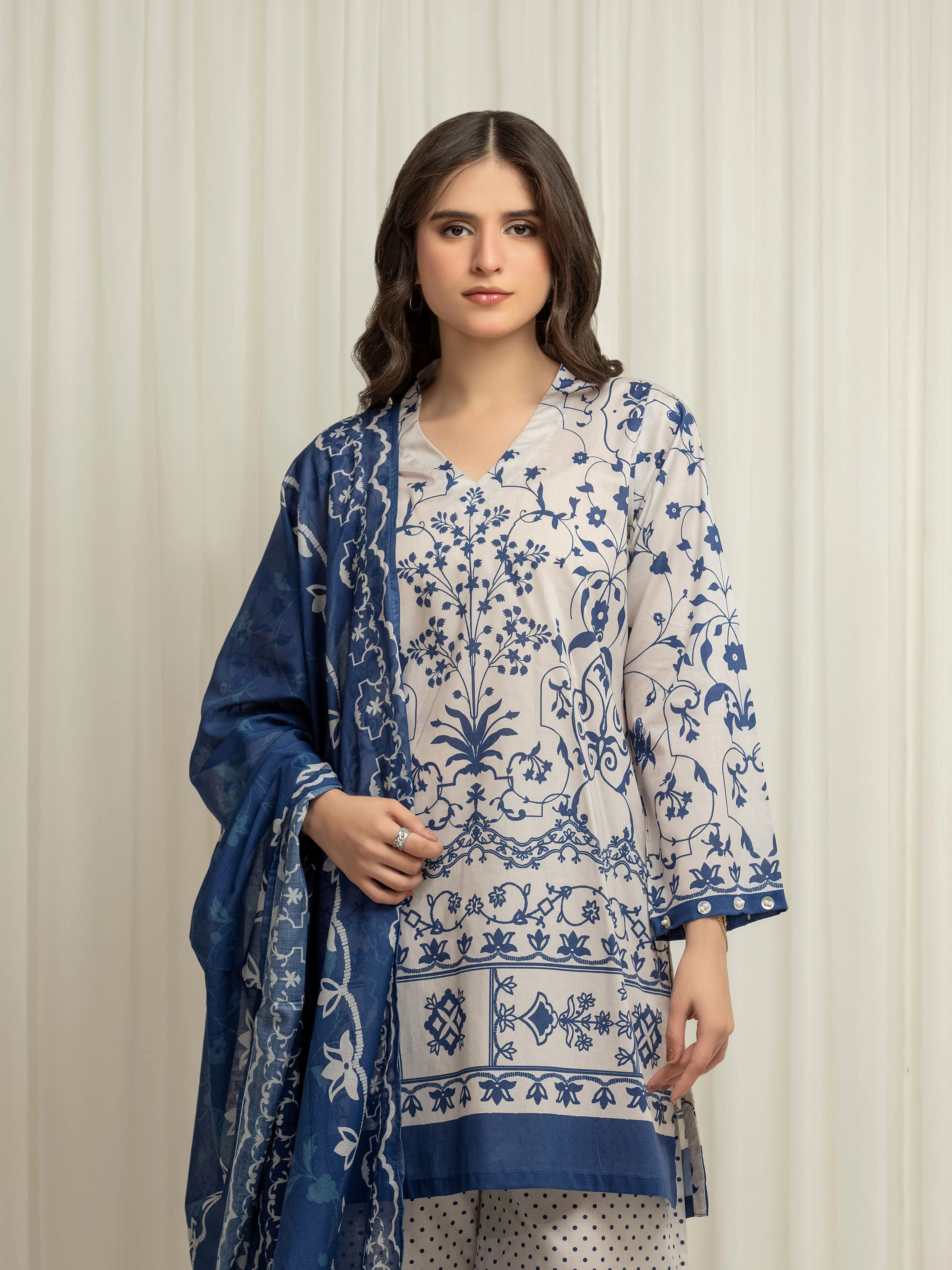 Printed Lawn Suit - EWTKP6-86046-3P - Image 2