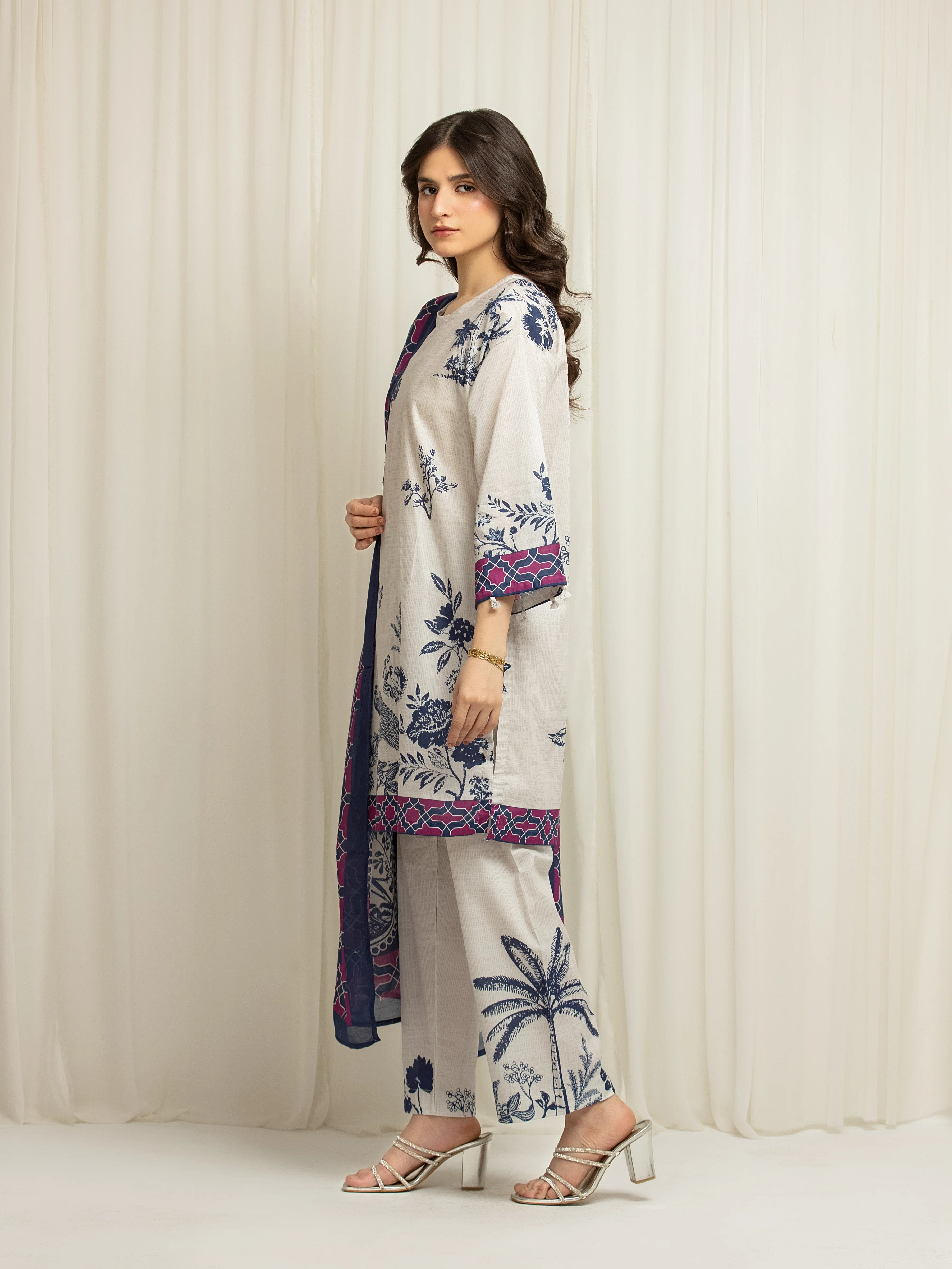 Printed Lawn Suit - EWTKP6-86052-3P - Image 6