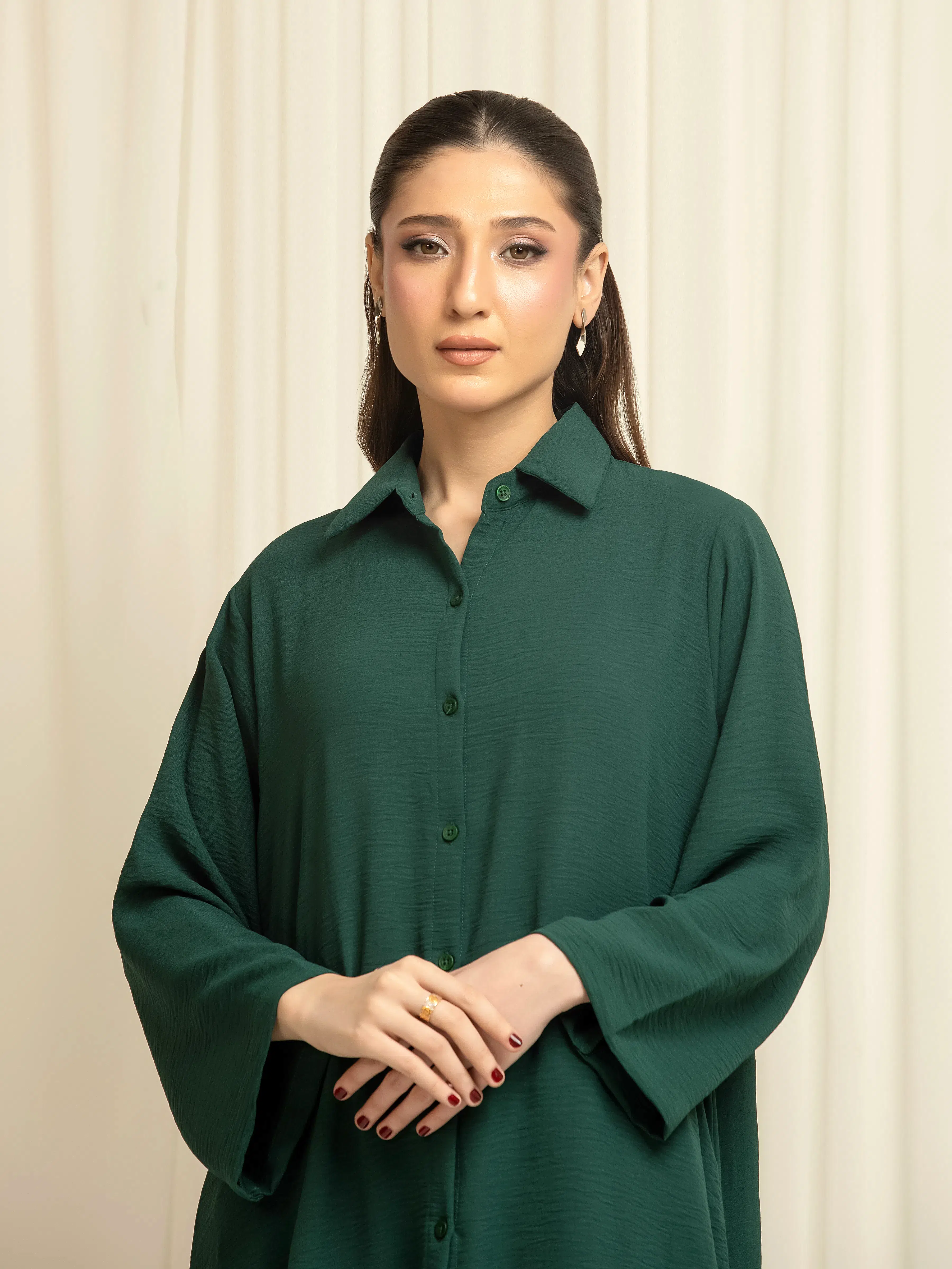 Solid Crepe Co-Ord Set - EWTKS6-86114ST - Image 2