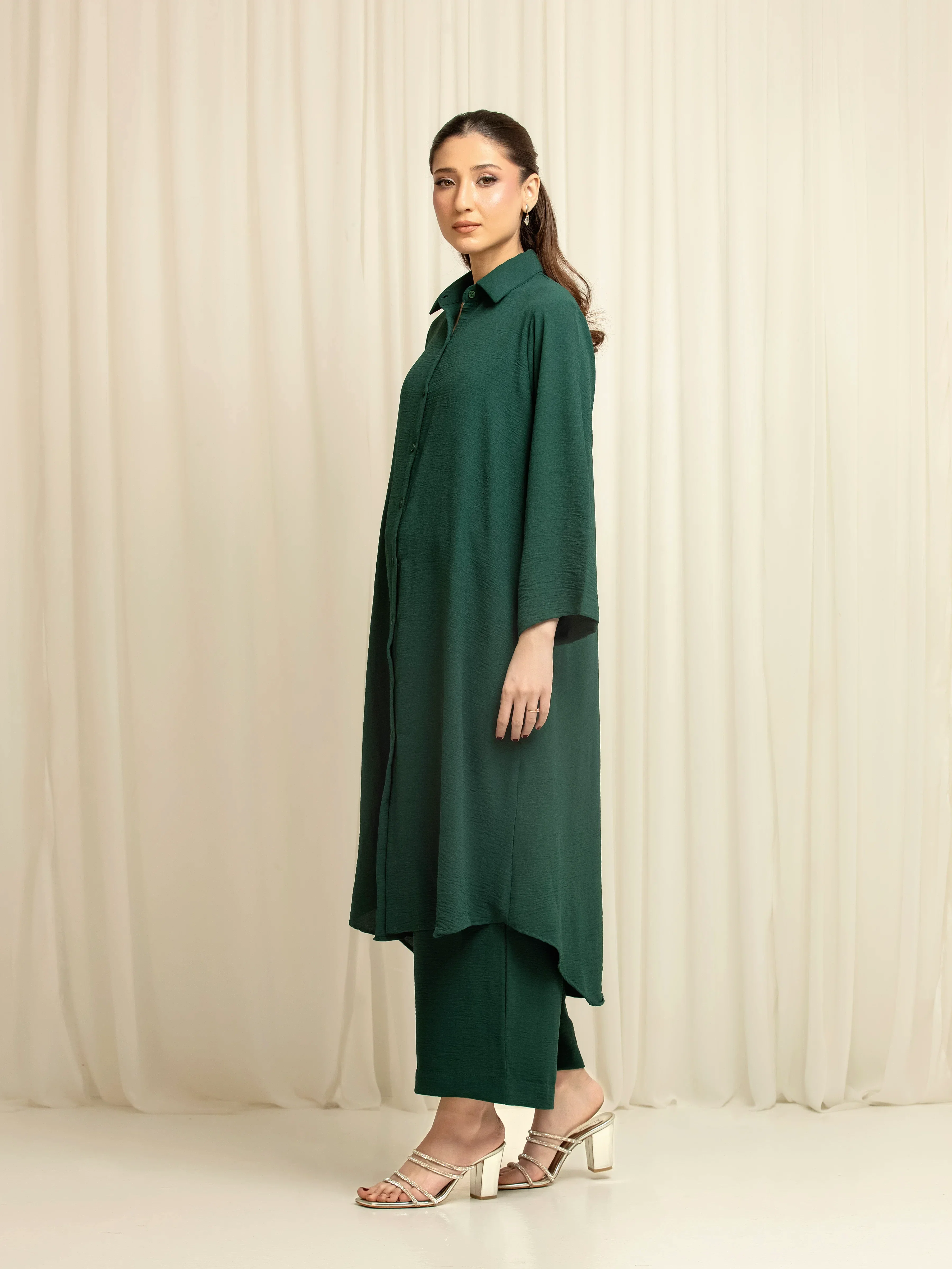Solid Crepe Co-Ord Set - EWTKS6-86114ST - Image 6
