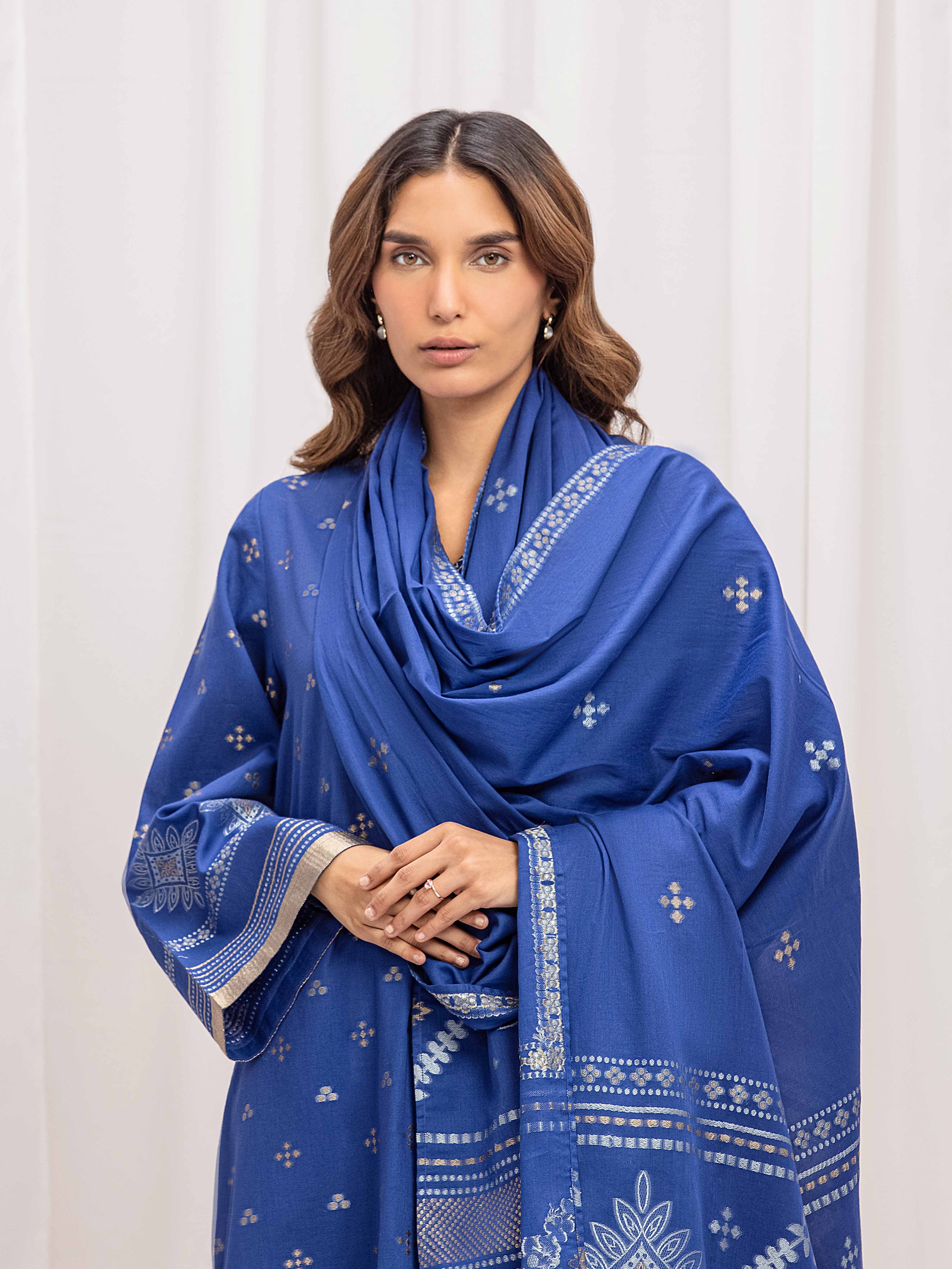 Solid Jacquard Suit - EWTKS5-82411-3P - Image 2