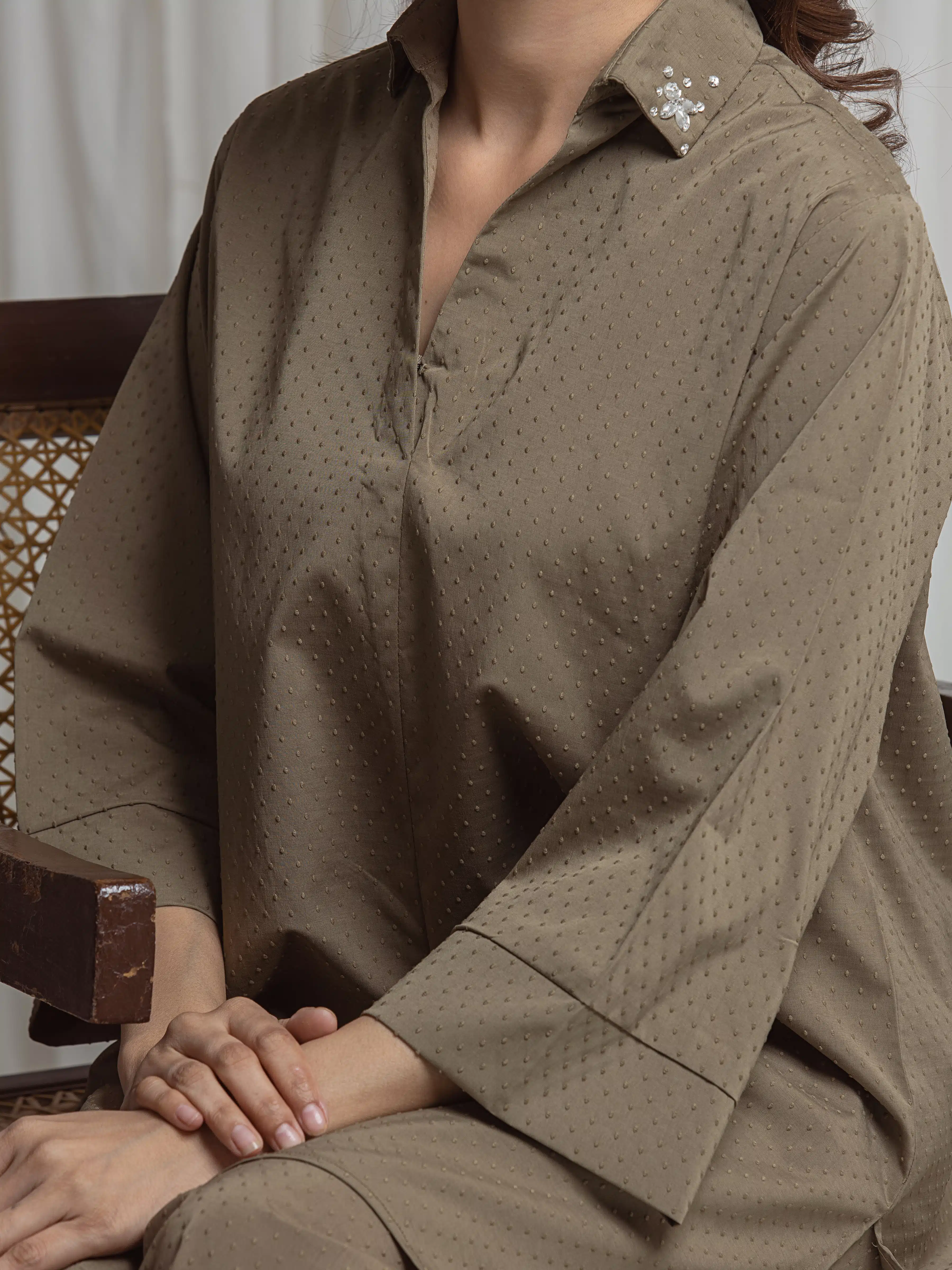 Solid Co-Ord Set - EWTKS6-86251ST - Image 4