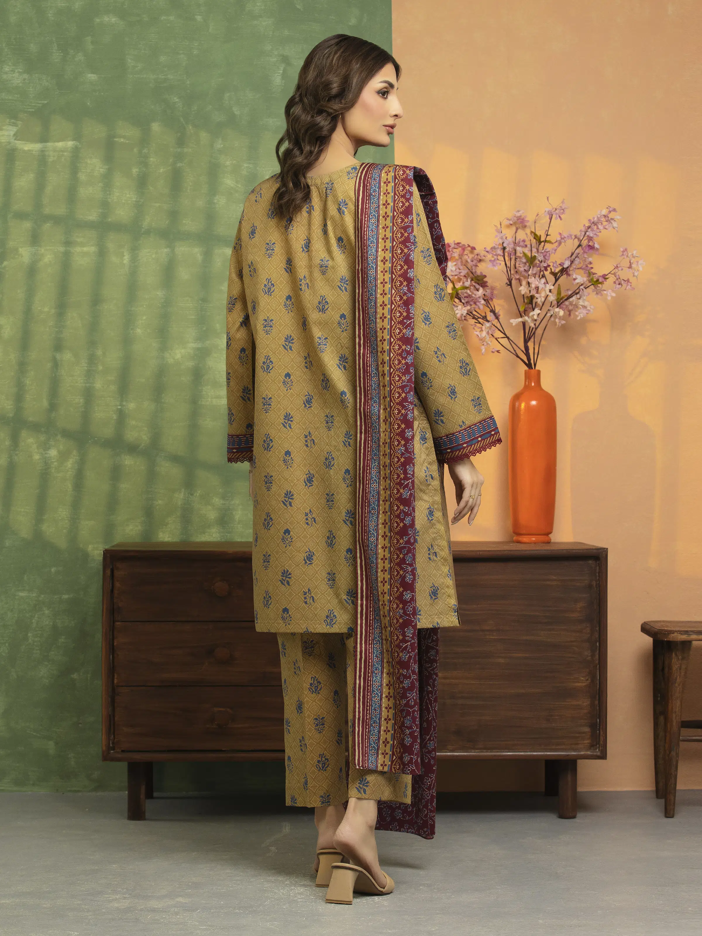 Printed Lawn Shirt Dupatta - EWU5A1-35195SD - Image 2