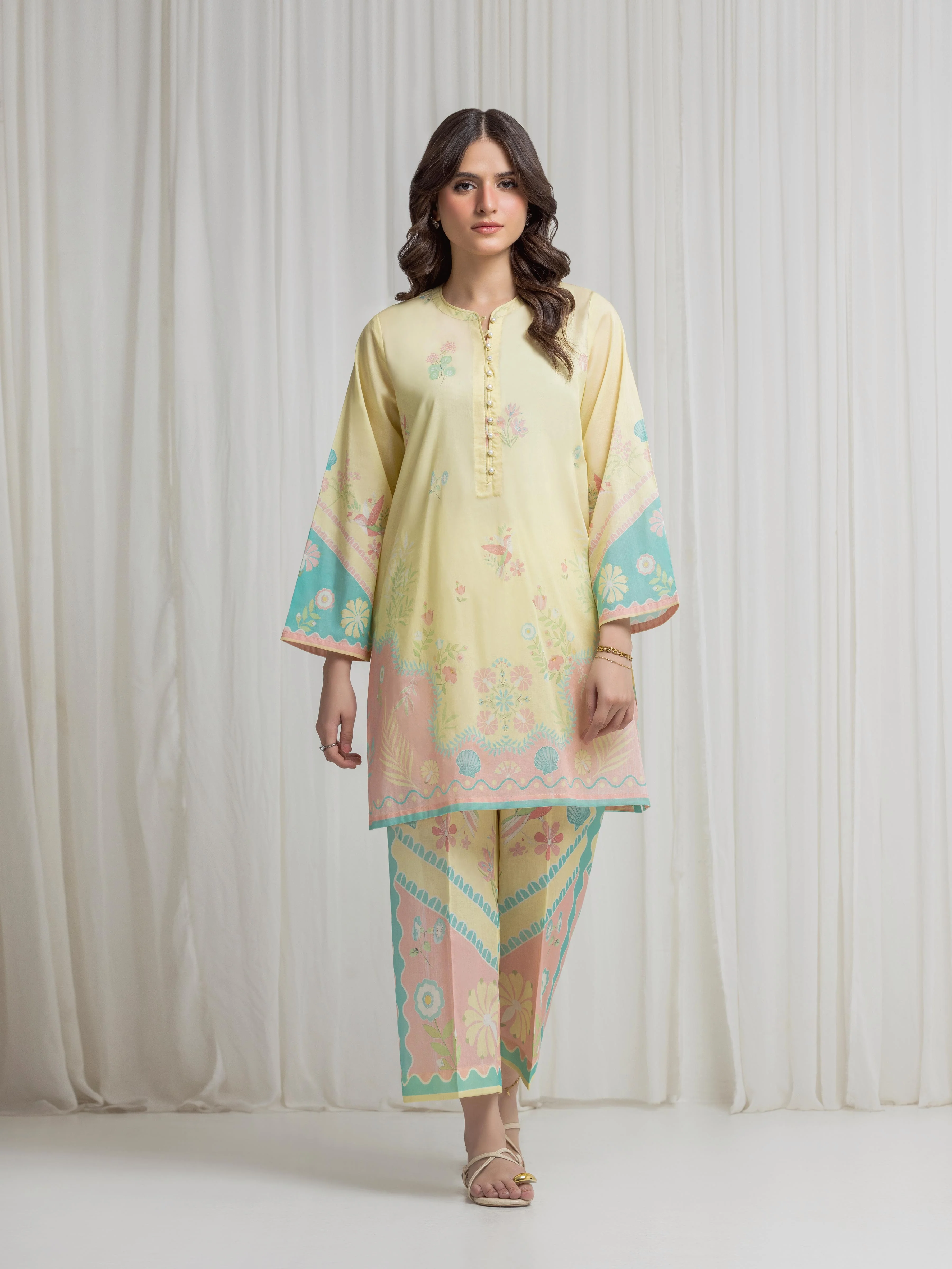 Printed Lawn Co-Ord Set - EWTKP6-86044ST