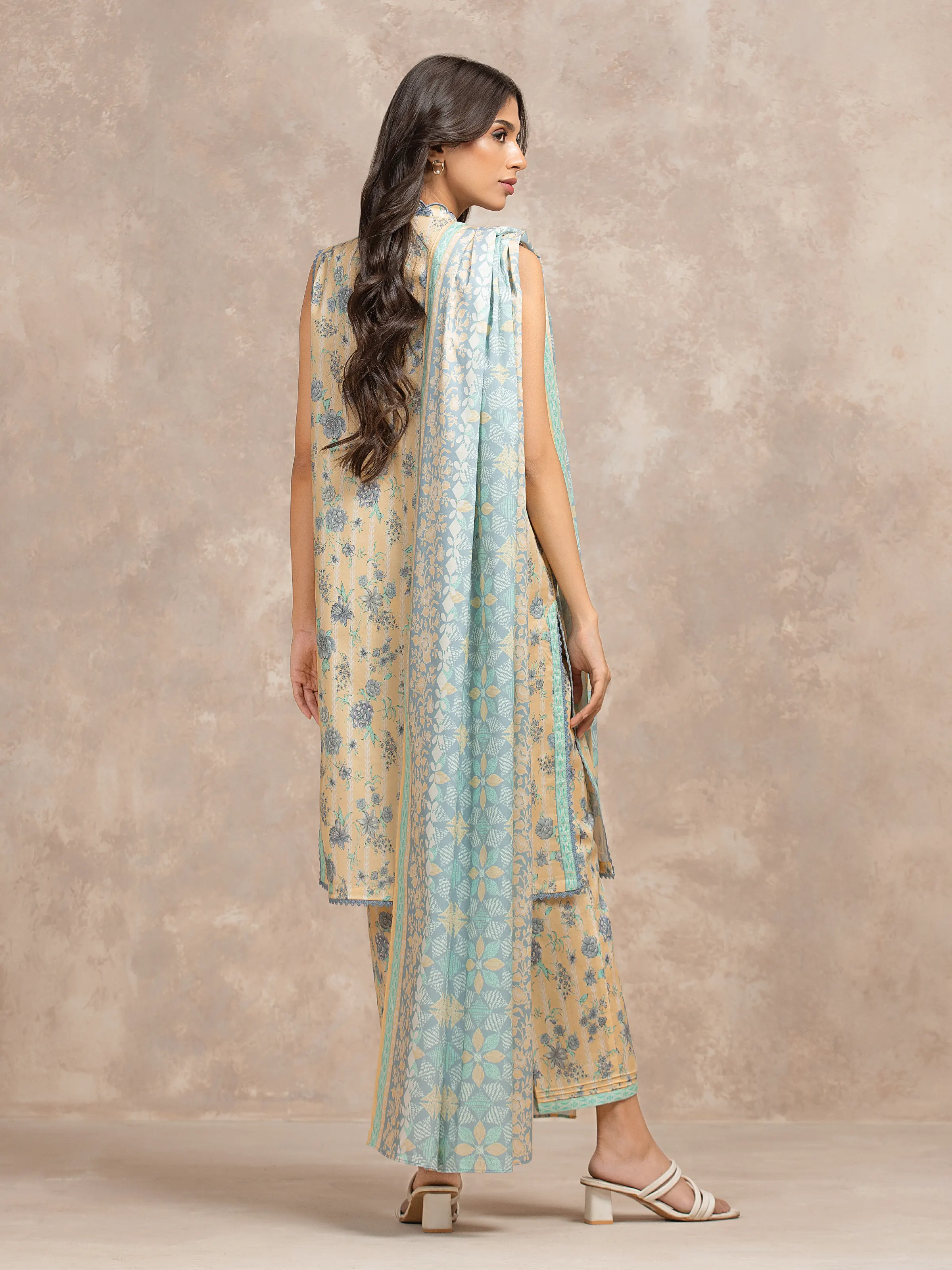 Printed Lawn Shirt Trouser - EWU6A1-36503ST - Image 4