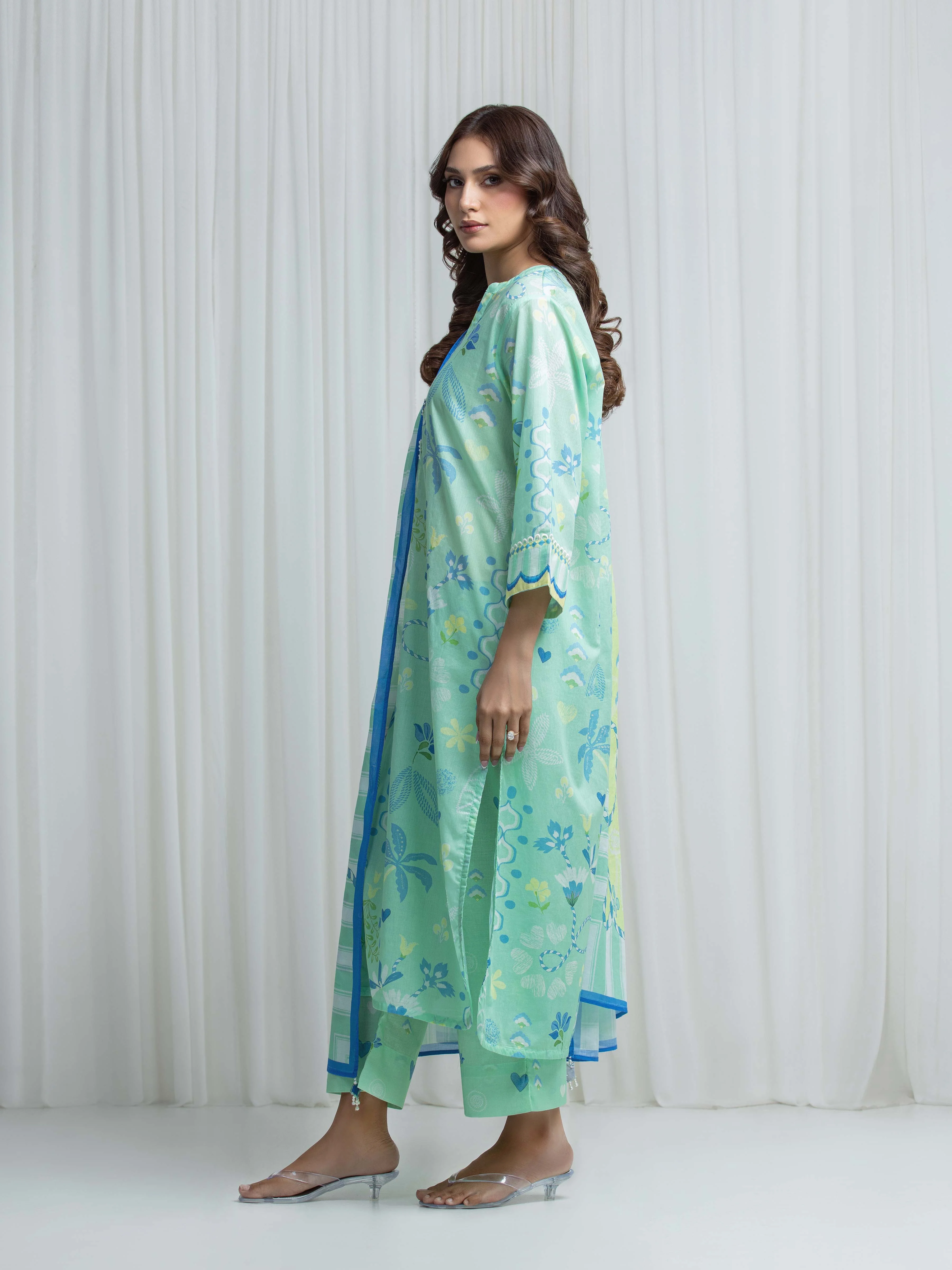Printed Lawn Suit - EWTKP6-86072-3P - Image 5