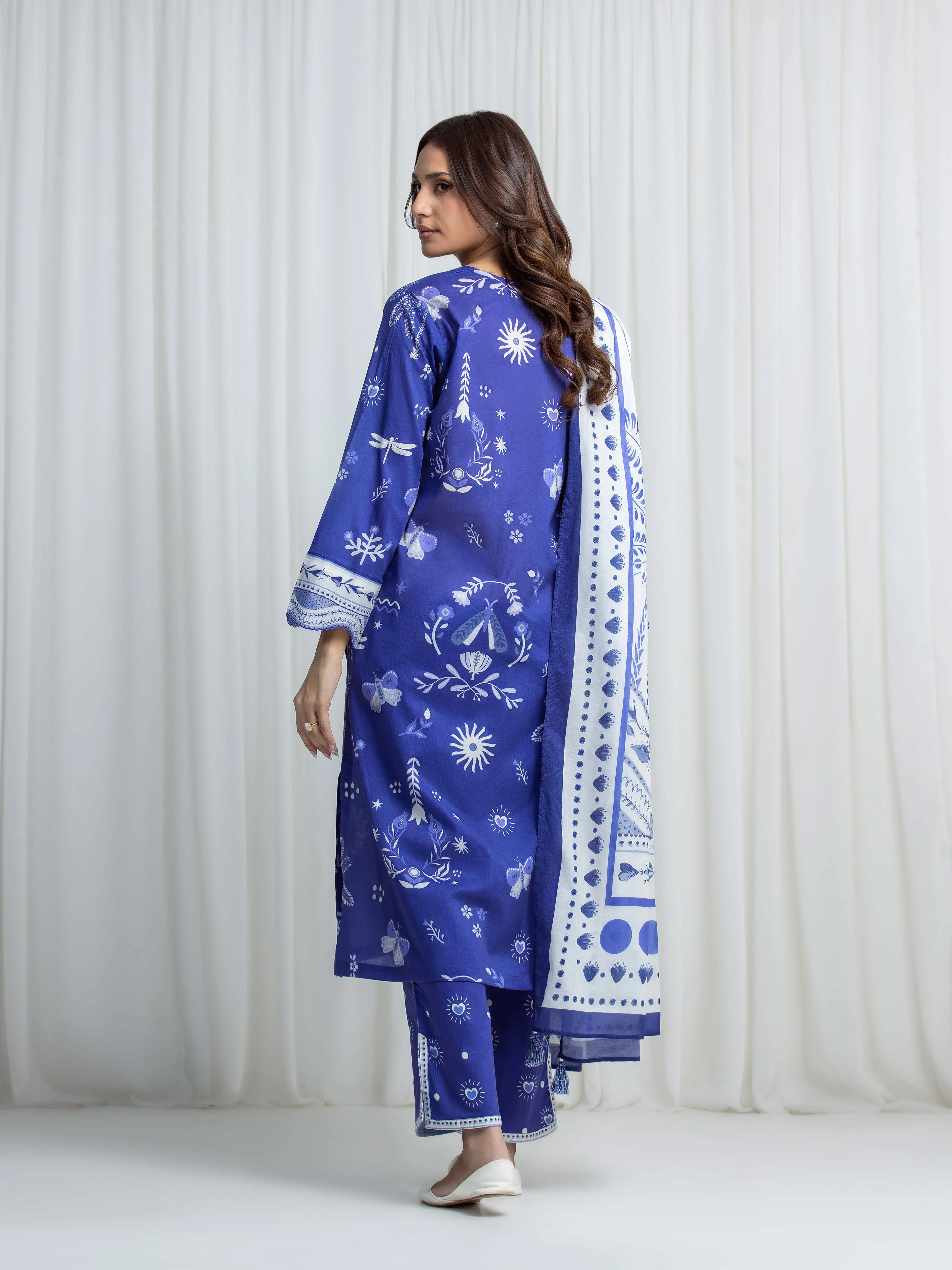 Printed Lawn Suit - EWTKP6-86299-3P - Image 6