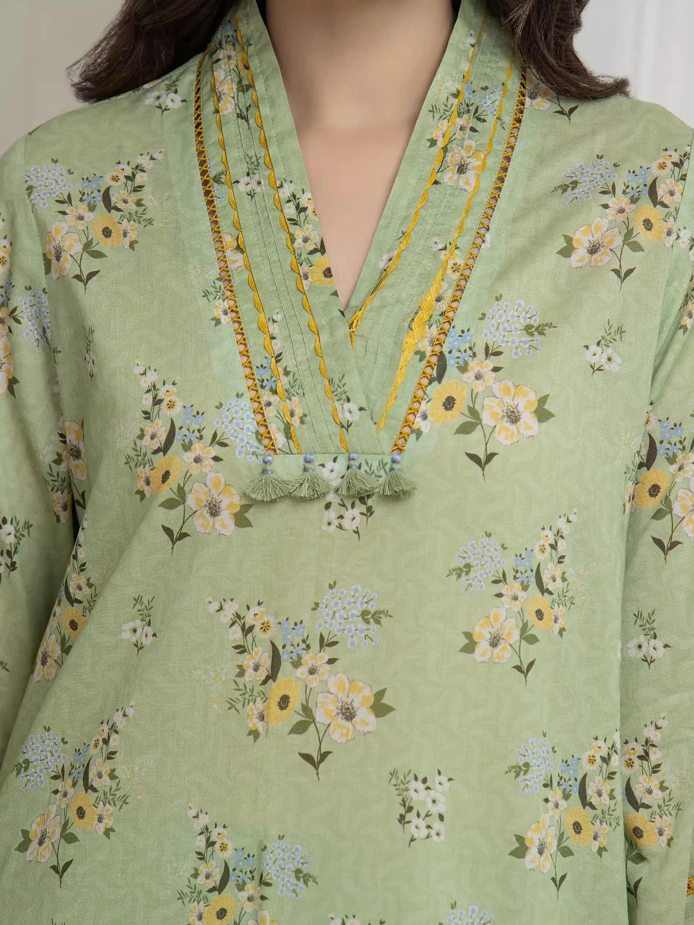 Printed Lawn Suit - EWU6A1-36606-3P - Image 4