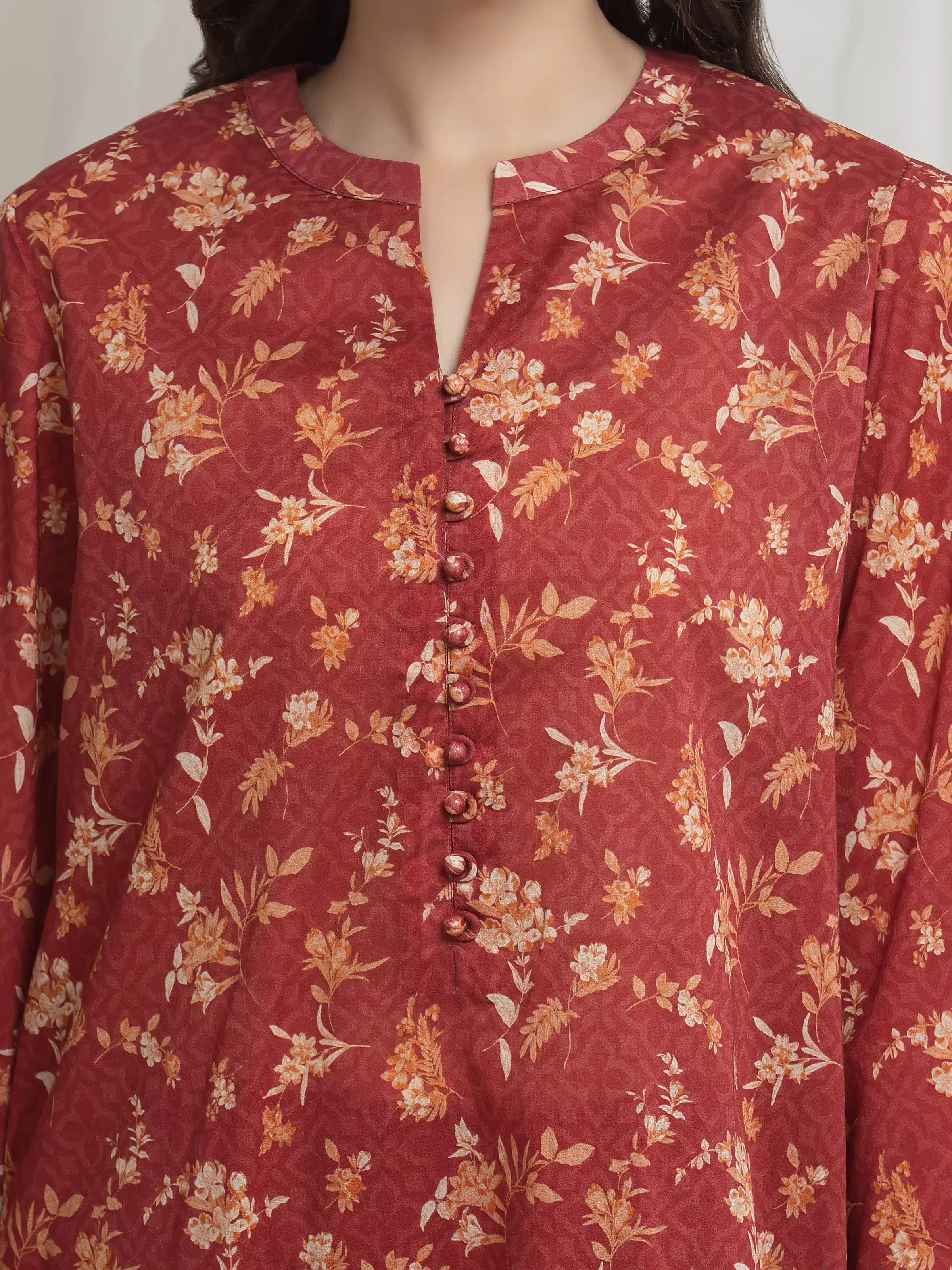 Printed Lawn Suit - EWU6A1-36628-3P - Image 3