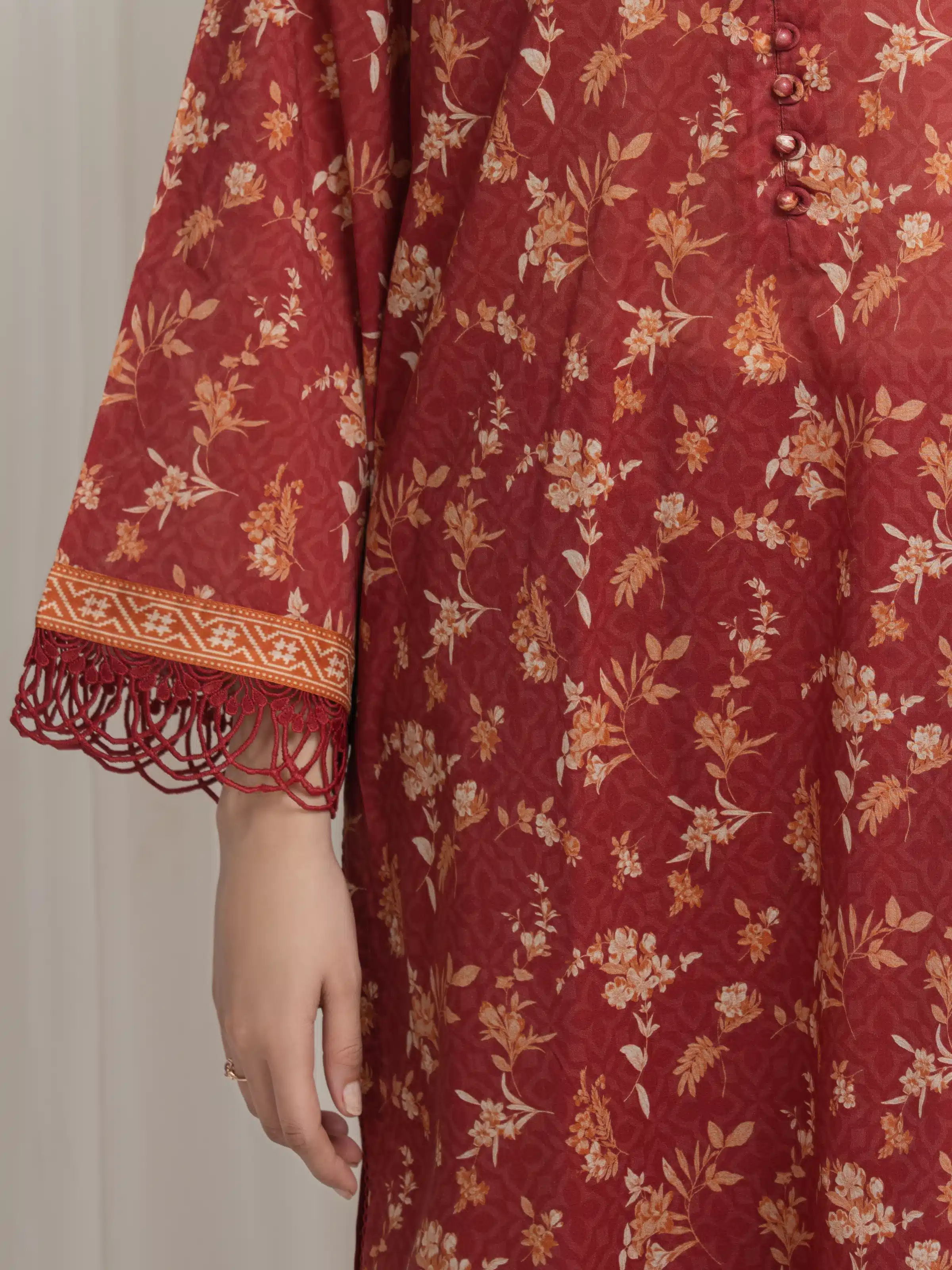 Printed Lawn Suit - EWU6A1-36628-3P - Image 4