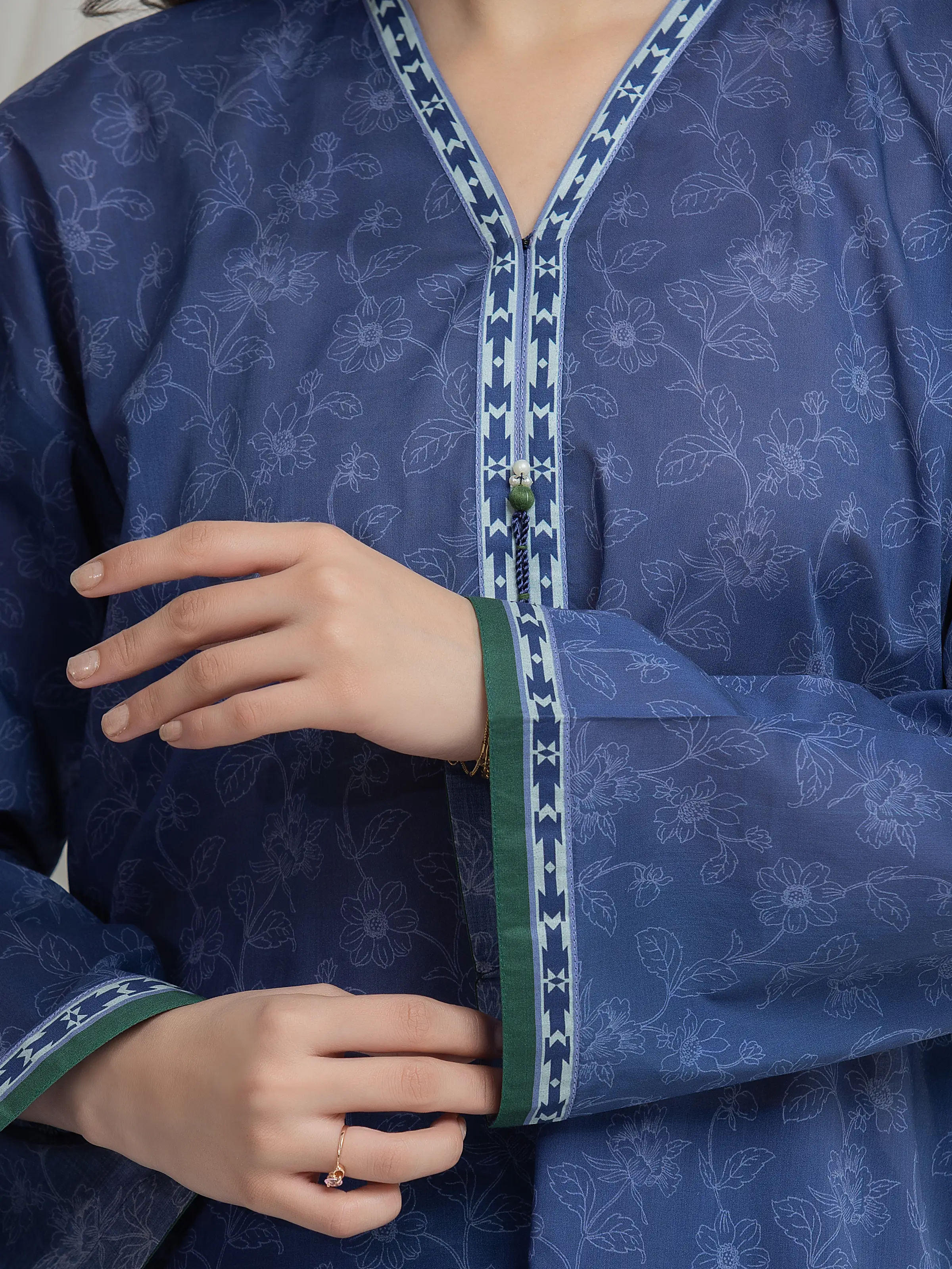 Printed Lawn Suit - EWU6A1-36653-3P - Image 3