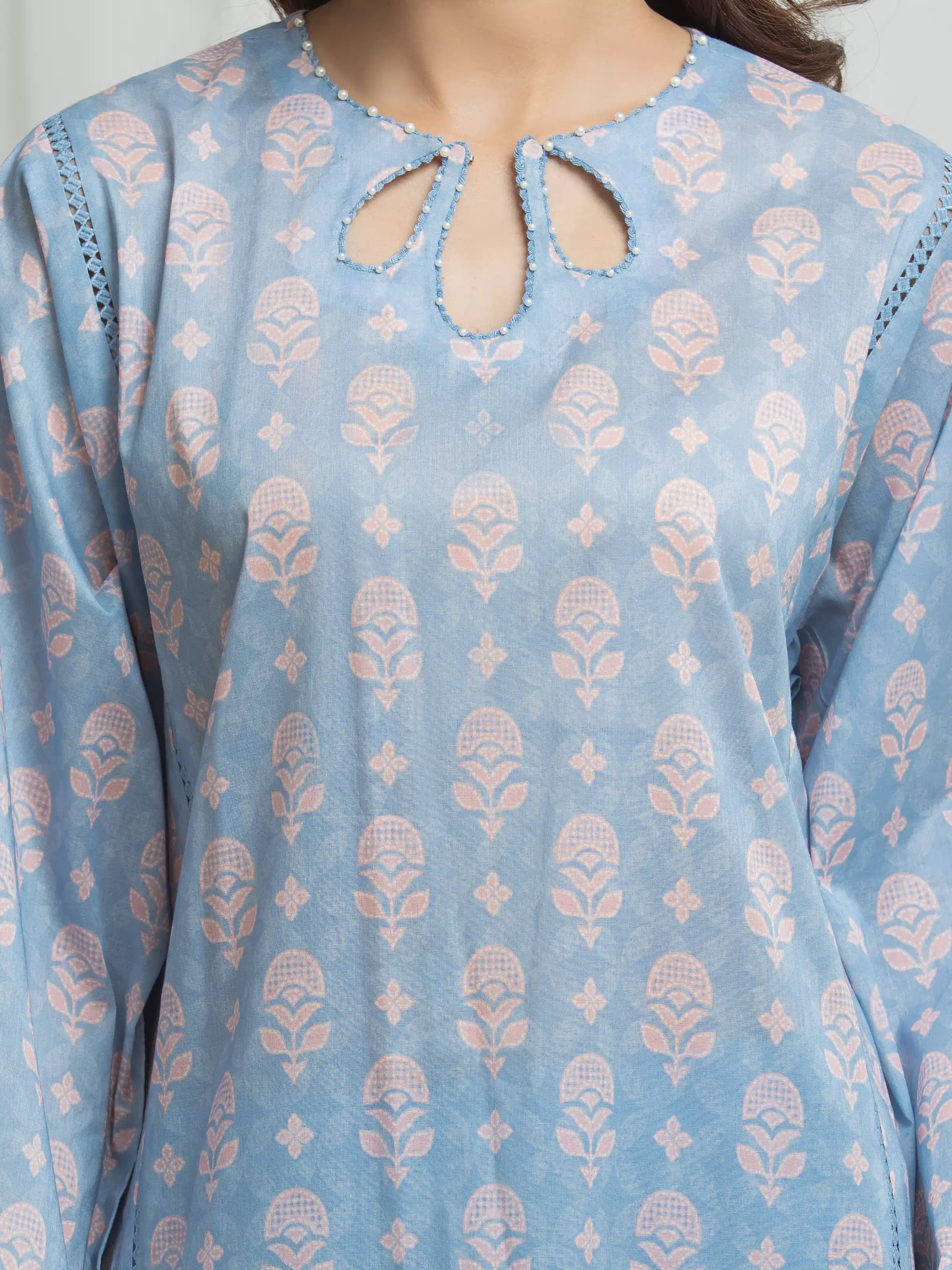 Printed Lawn Suit - EWU6A1-36655-3P - Image 3