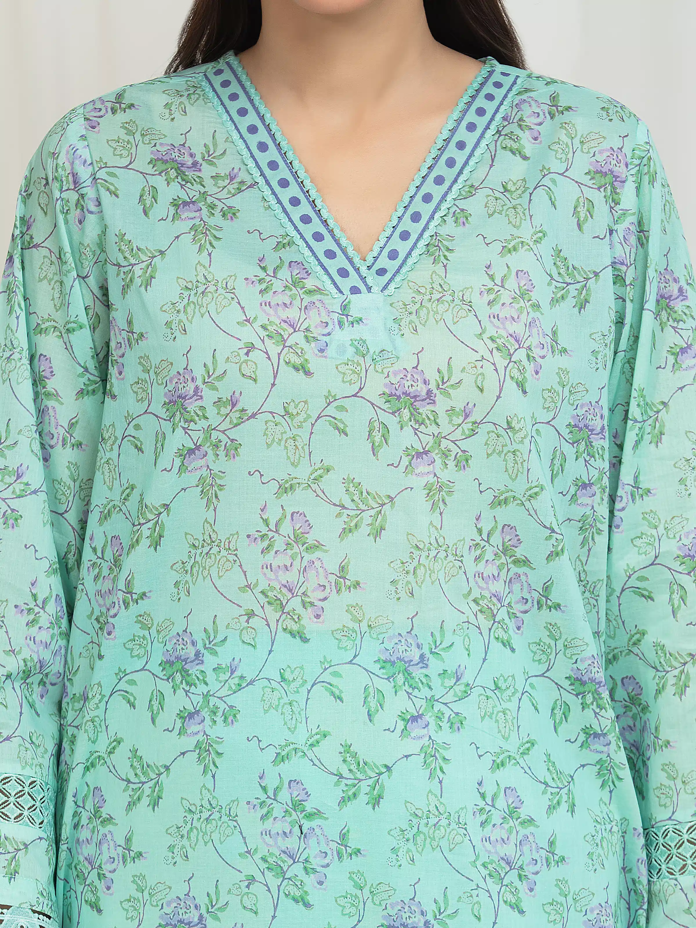Printed Lawn Suit - EWU6A1-36667-3P - Image 4