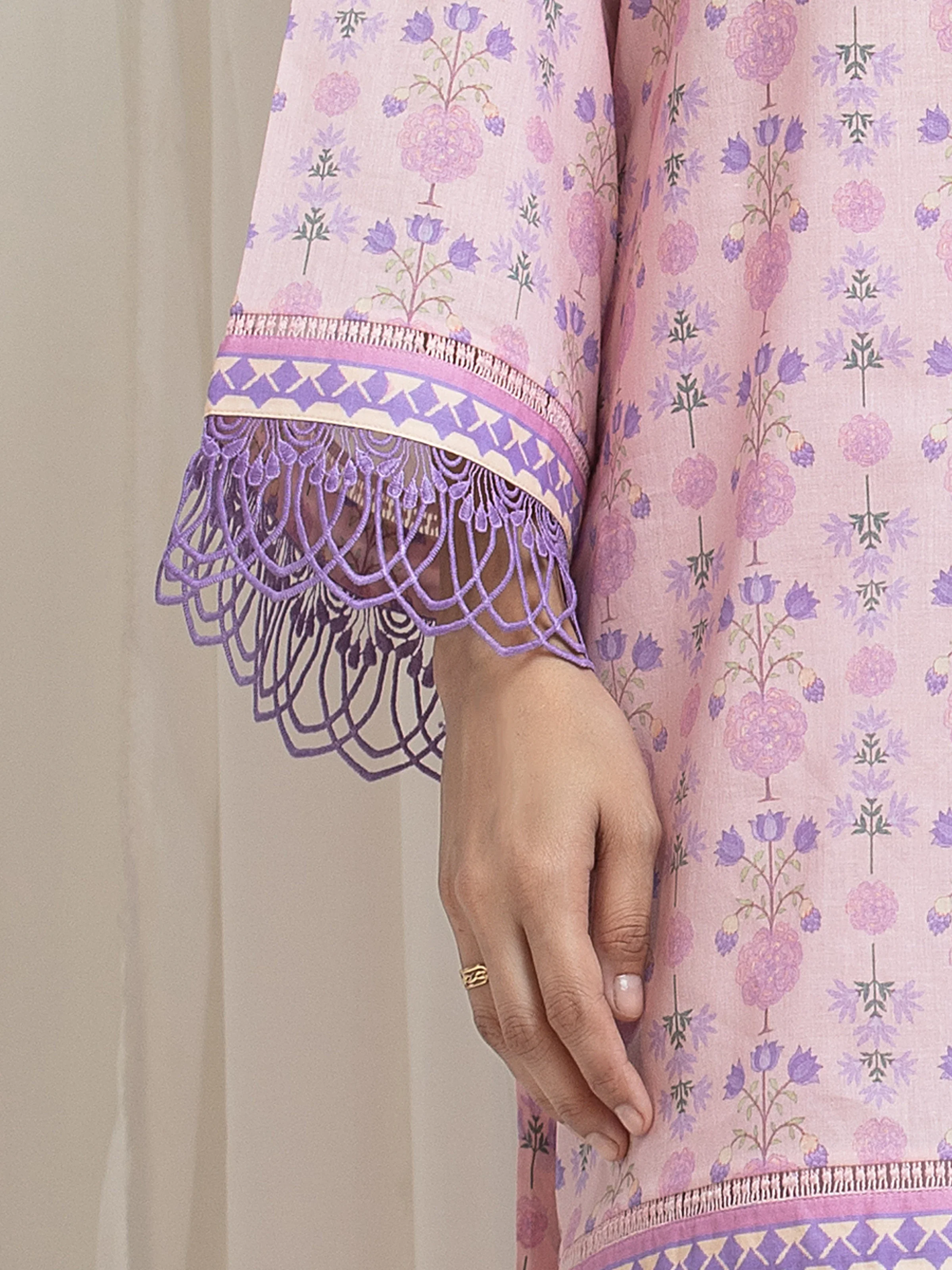 Printed Lawn Suit - EWU6A1-36701-3P - Image 3
