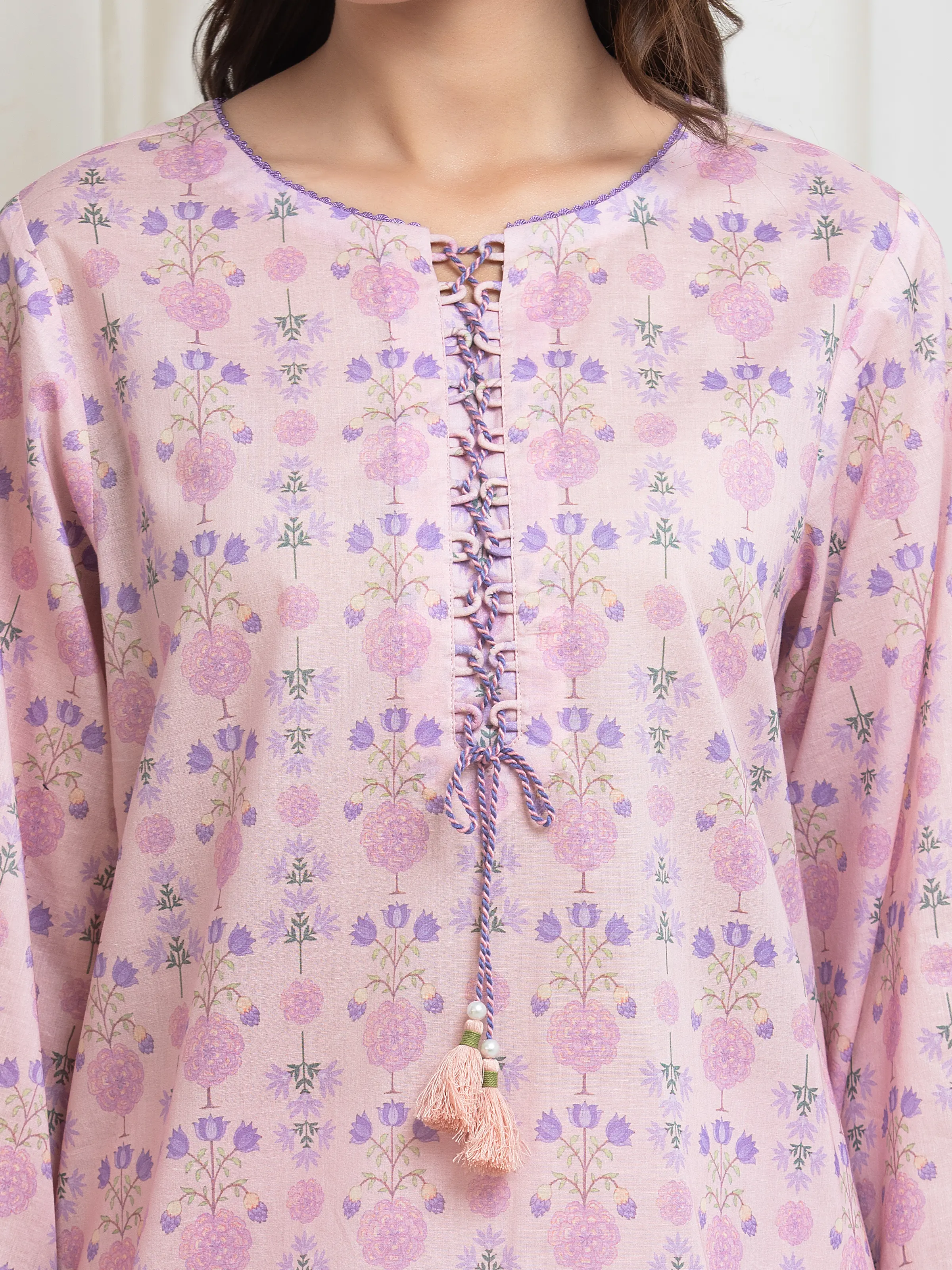 Printed Lawn Suit - EWU6A1-36701-3P - Image 4