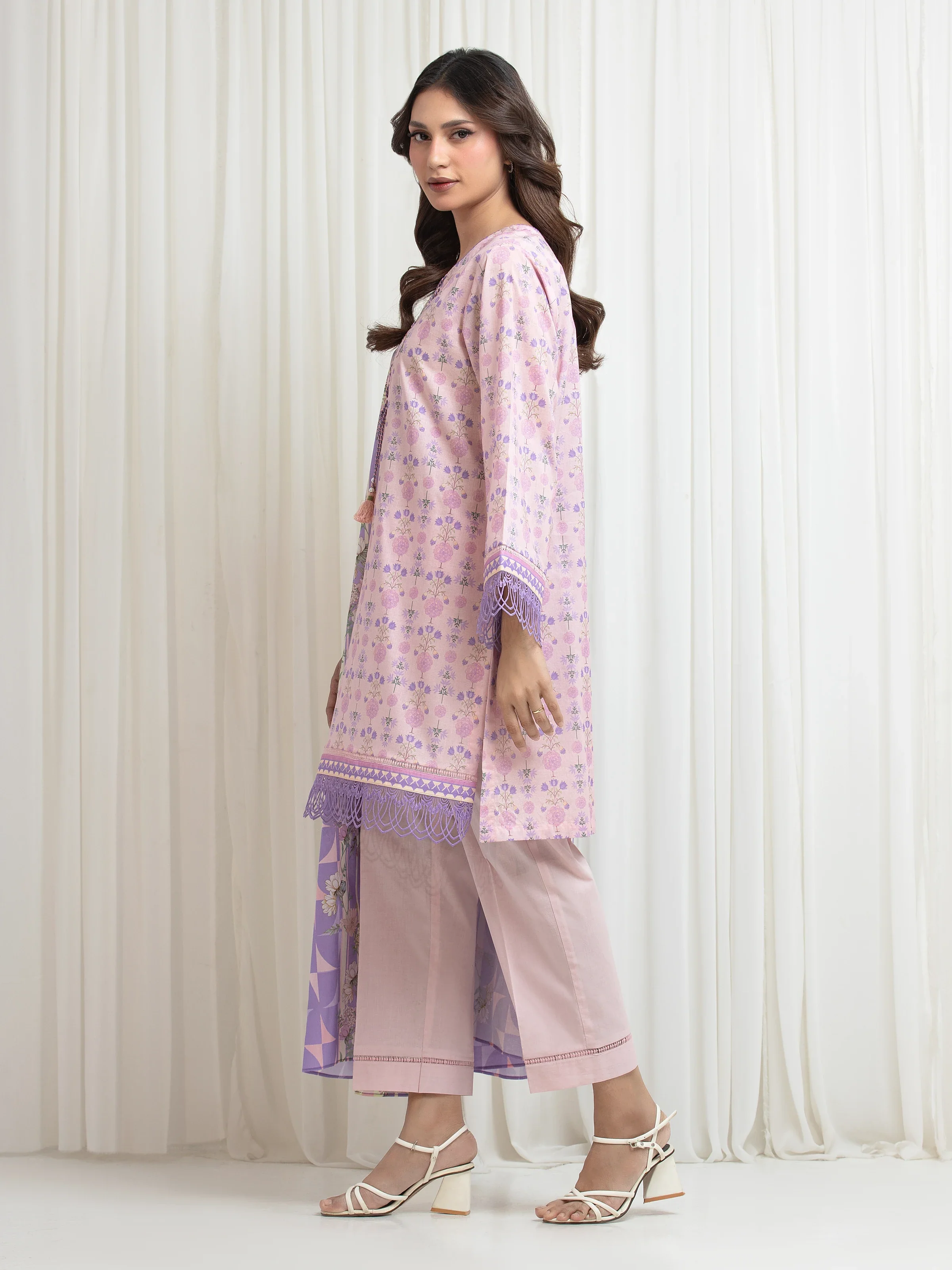 Printed Lawn Suit - EWU6A1-36701-3P - Image 5