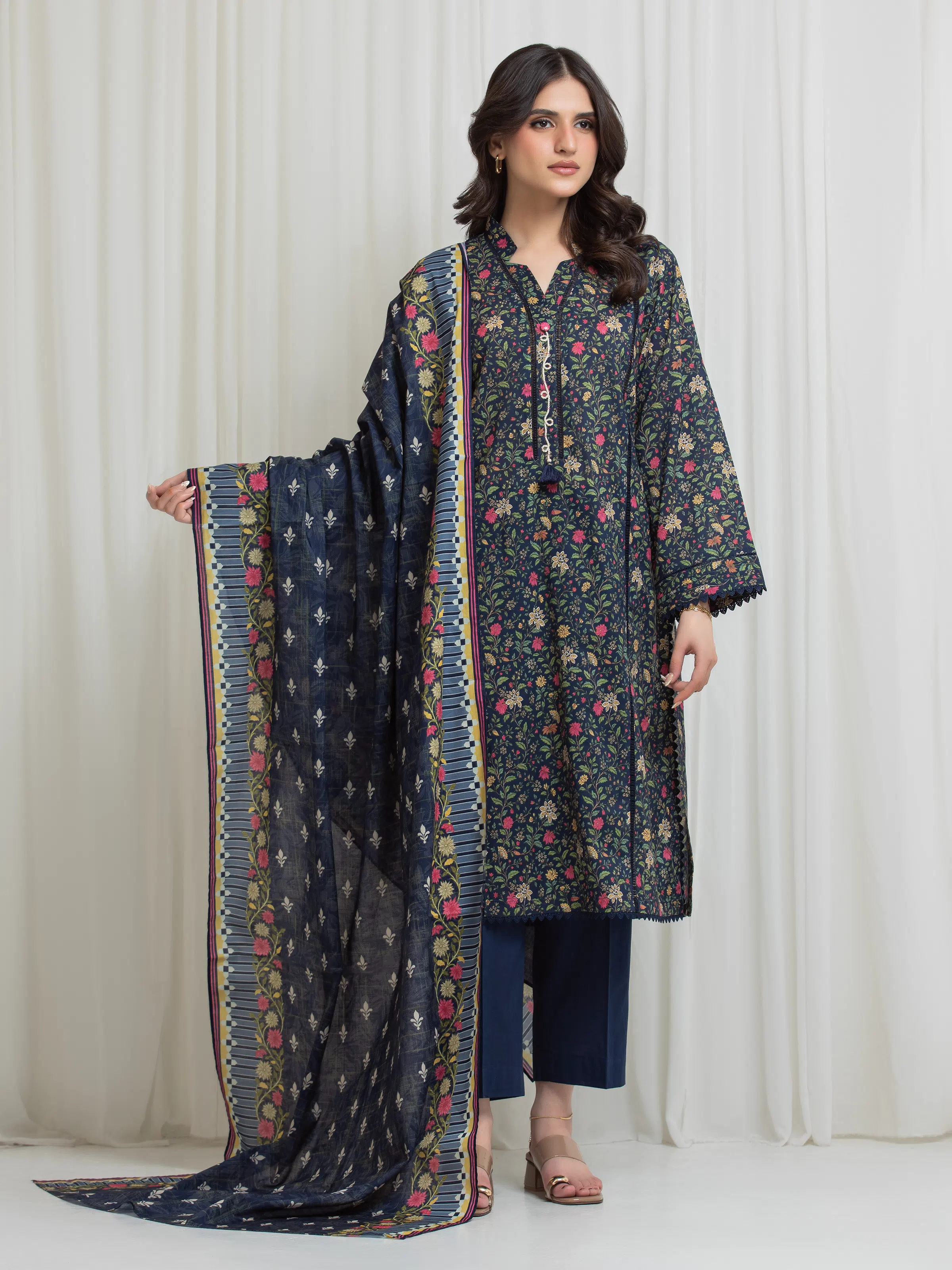 Printed Lawn Suit - EWU6A1-36714-3P