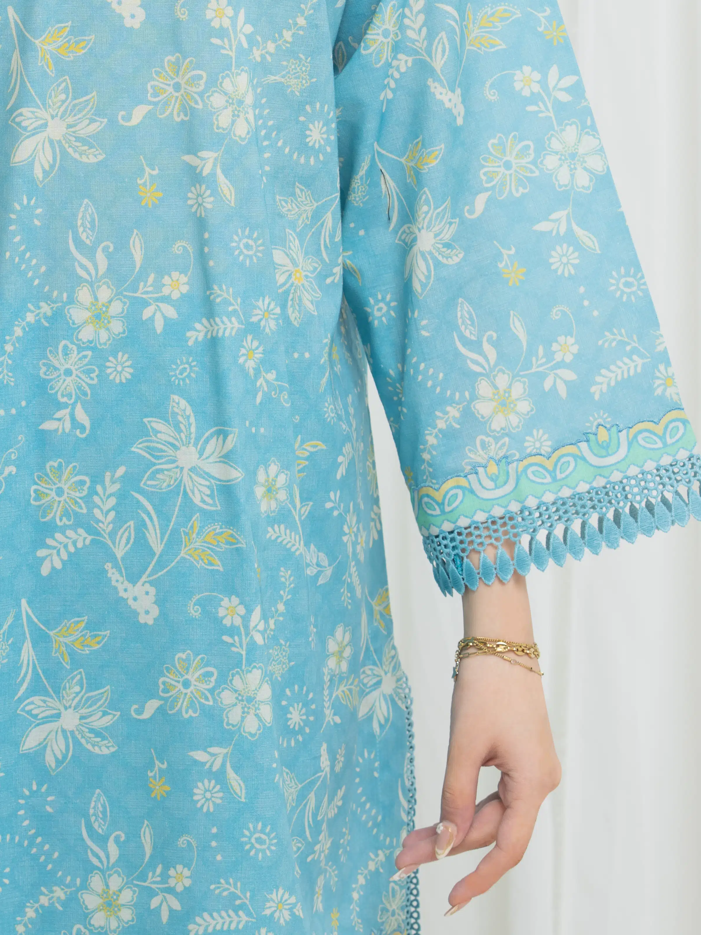 Printed Lawn Suit - EWU6A1-36715-3P - Image 3