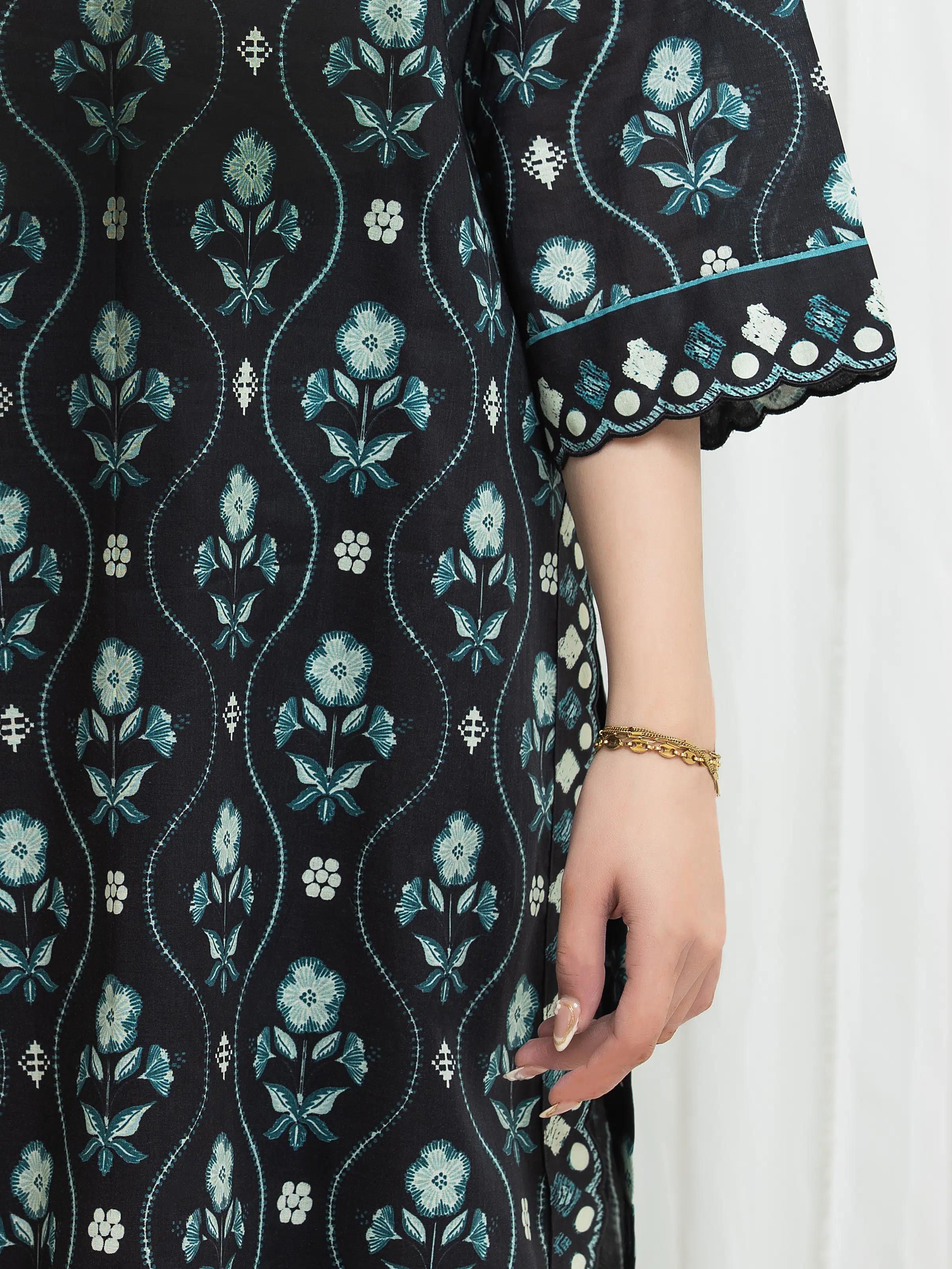 Printed Lawn Suit - EWU6A1-36716-3P - Image 4