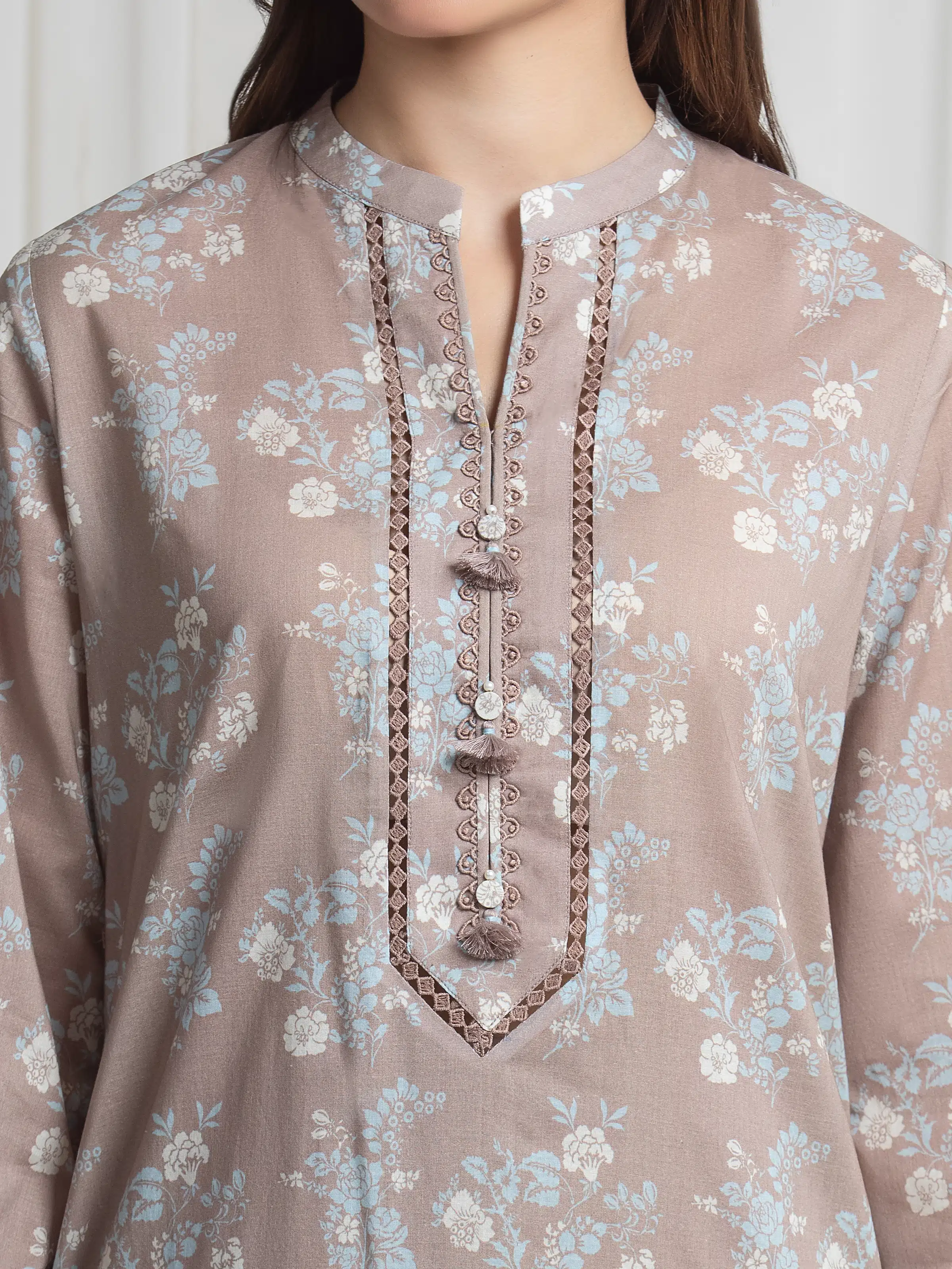 Printed Lawn Suit - EWU6A1-36719-3P - Image 3
