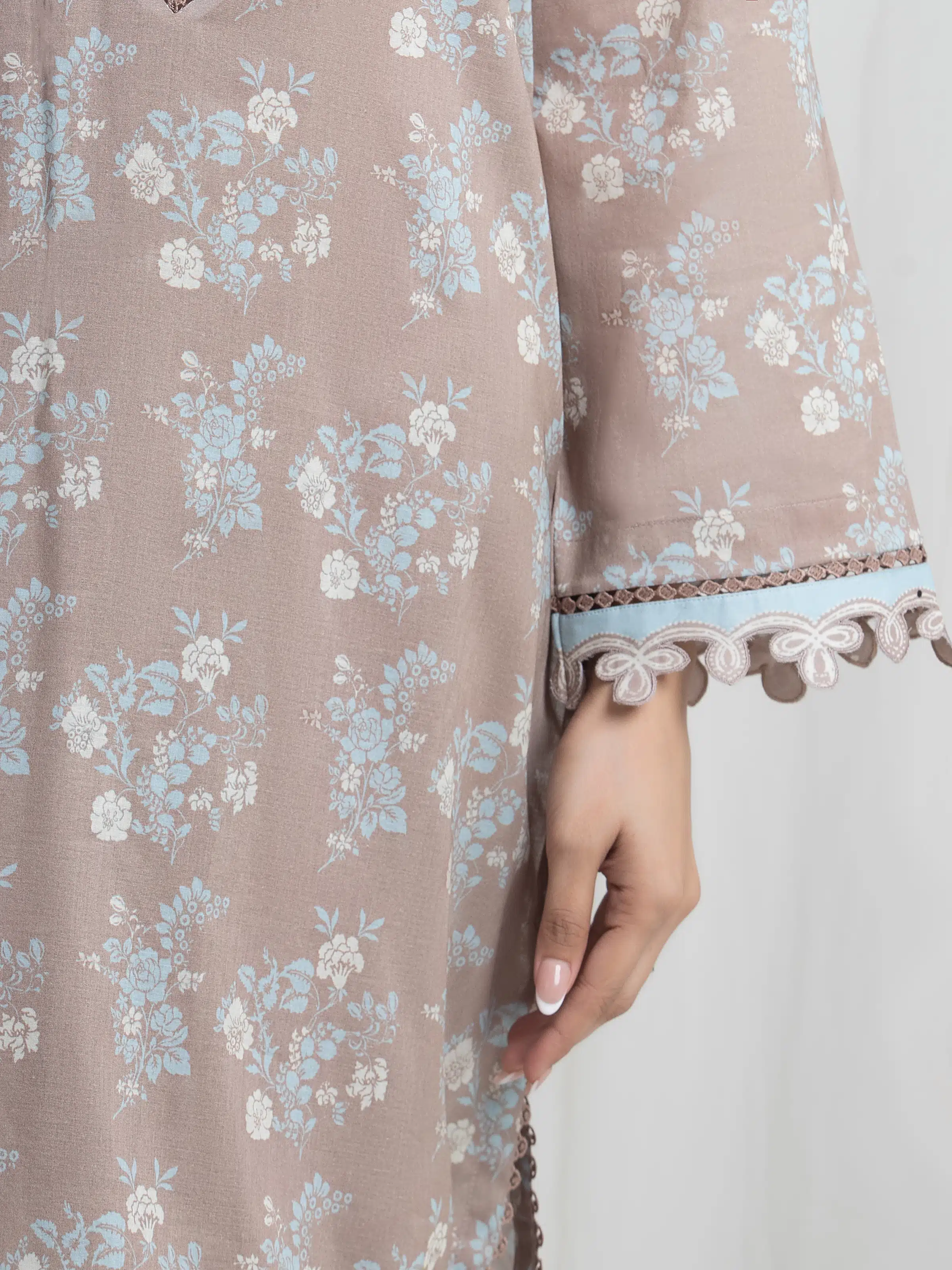 Printed Lawn Suit - EWU6A1-36719-3P - Image 4