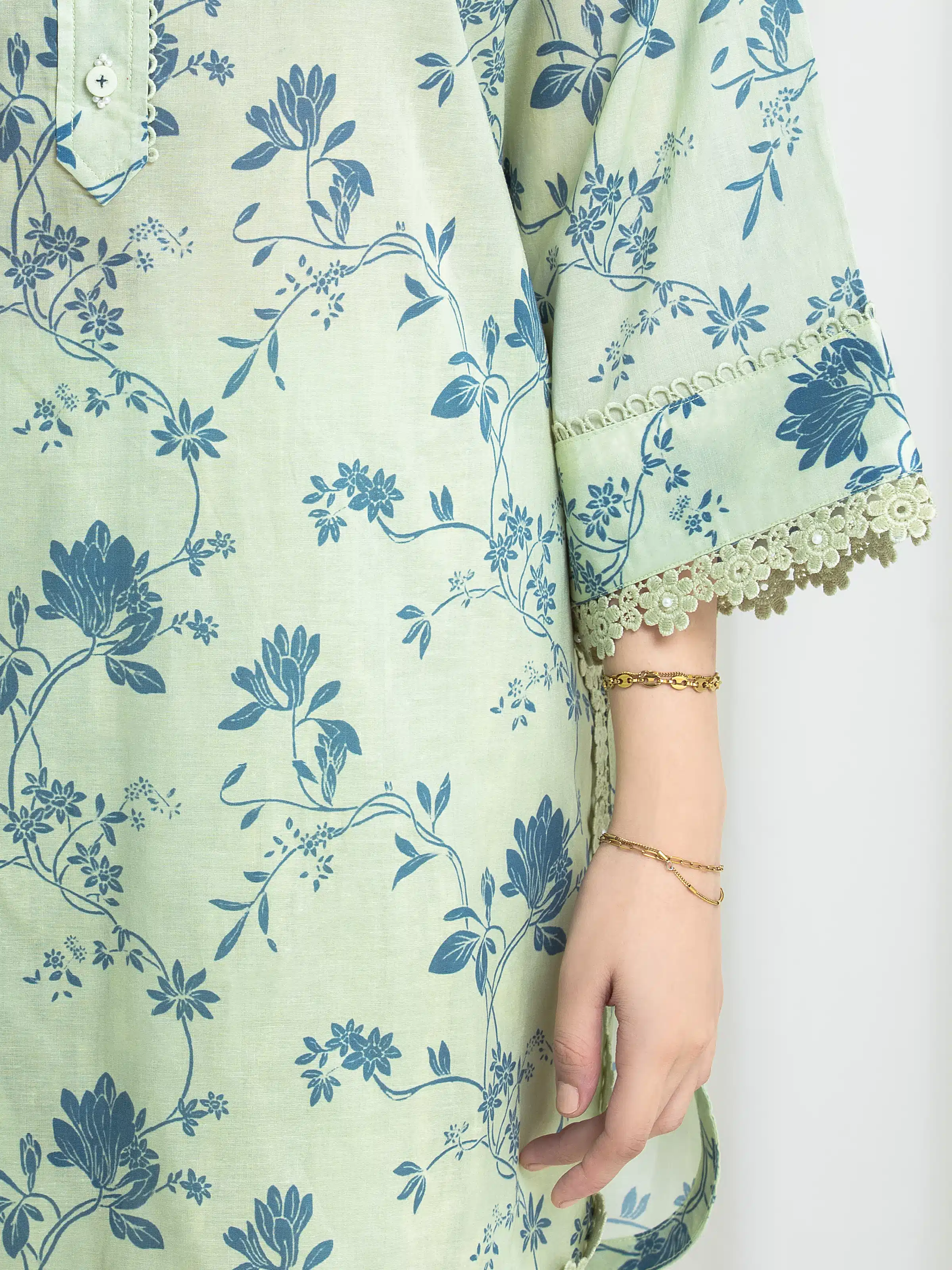 Printed Lawn Suit - EWU6A1-36727-3P - Image 4