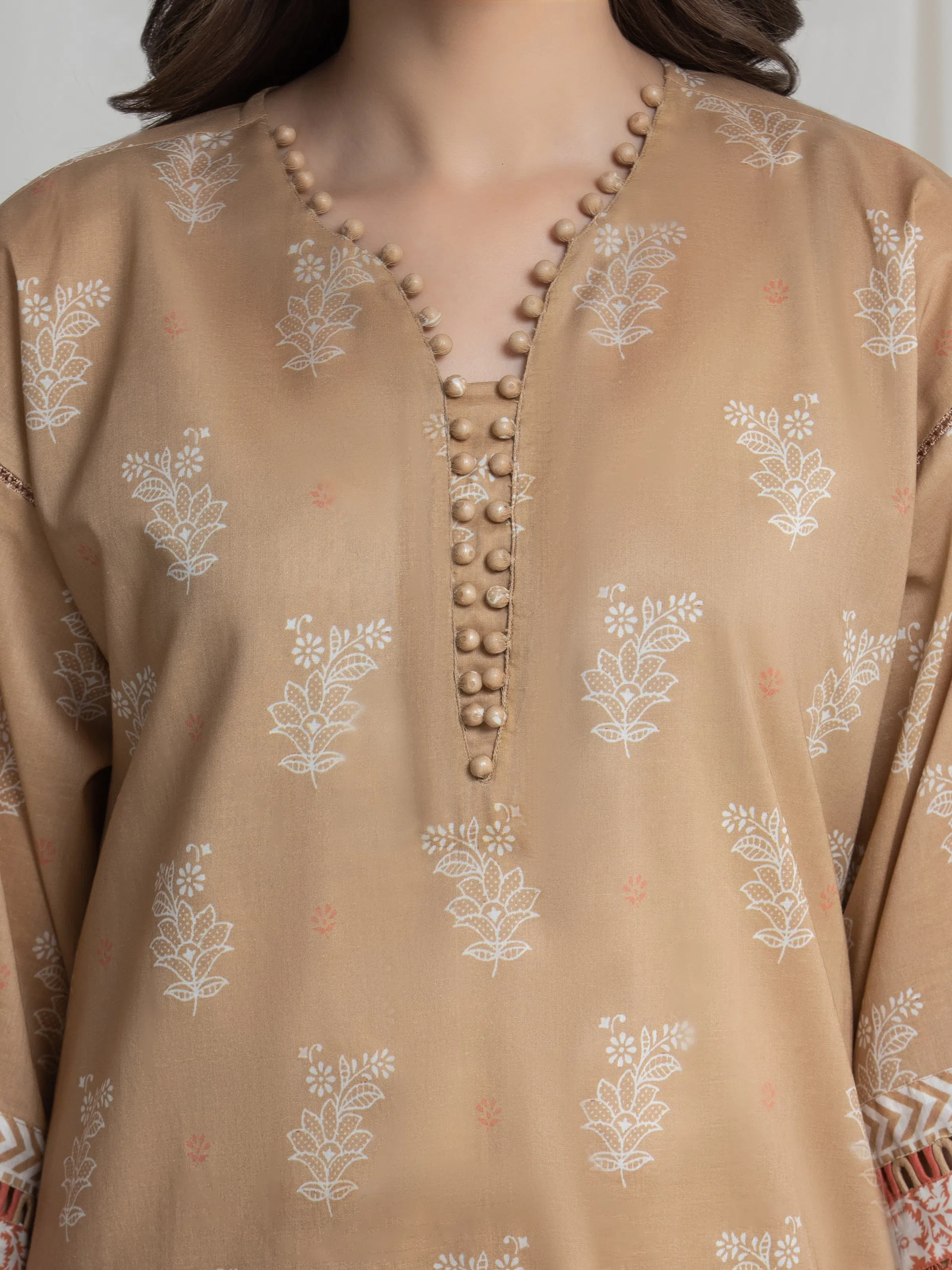 Printed Lawn Suit - EWU6A1-36739-3P - Image 3