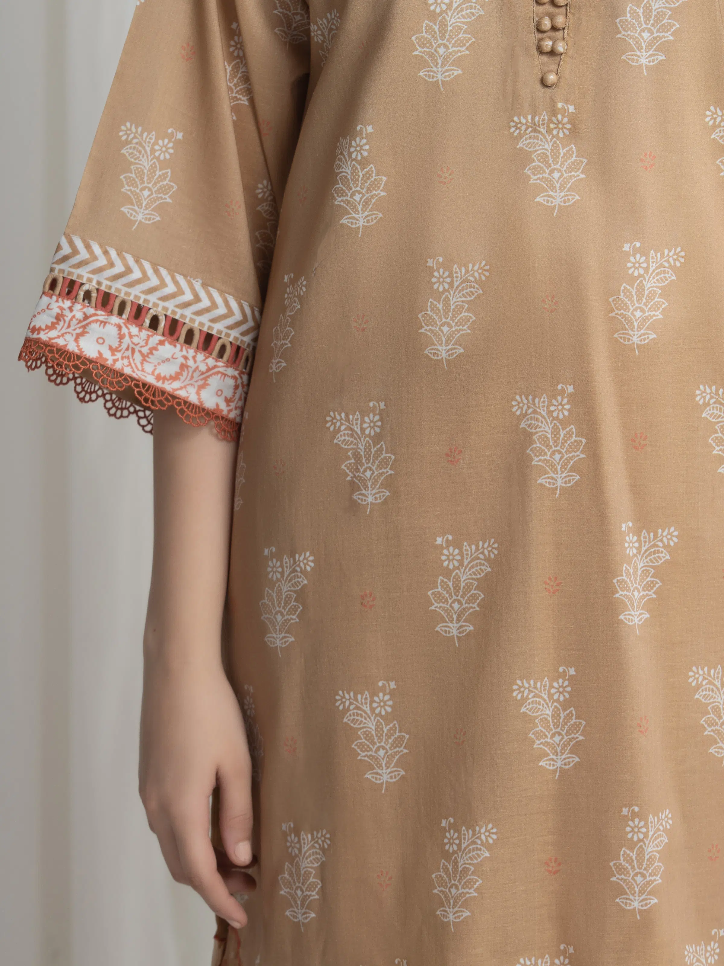 Printed Lawn Suit - EWU6A1-36739-3P - Image 4