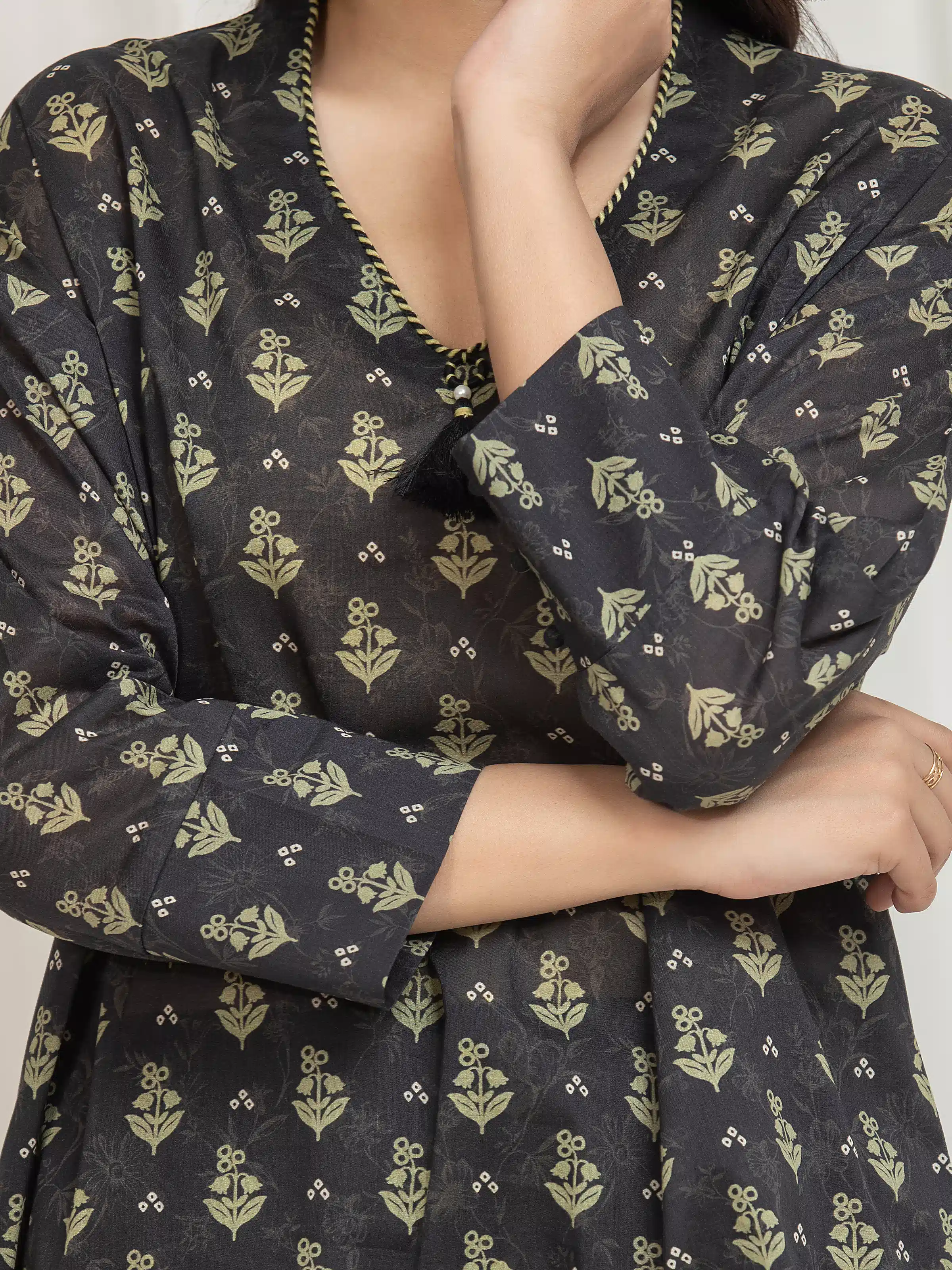Printed Lawn Suit - EWU6A1-36752-3P - Image 3