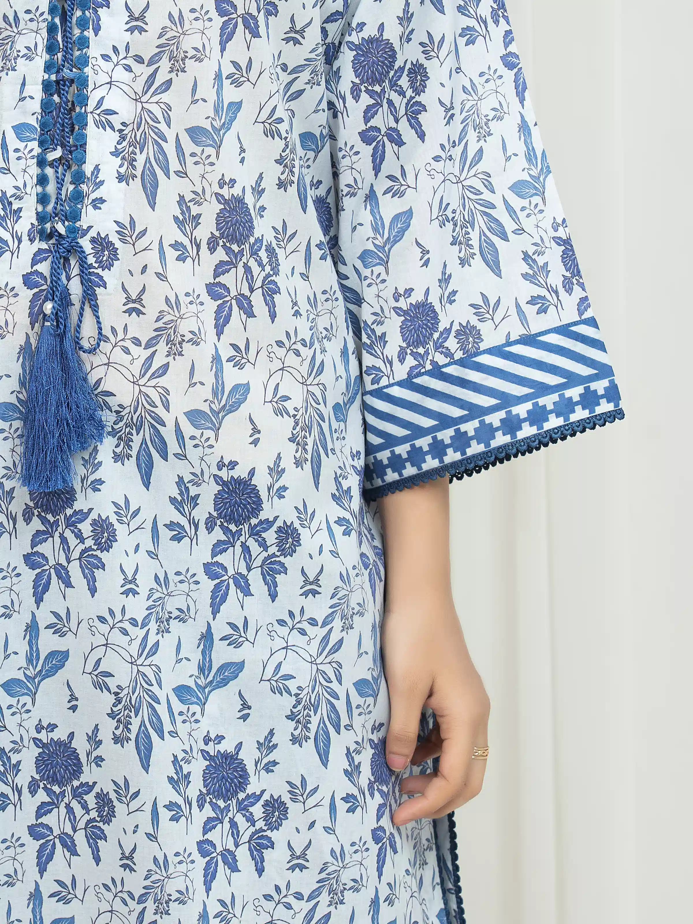Printed Lawn Suit - EWU6A1-36755-3P - Image 3