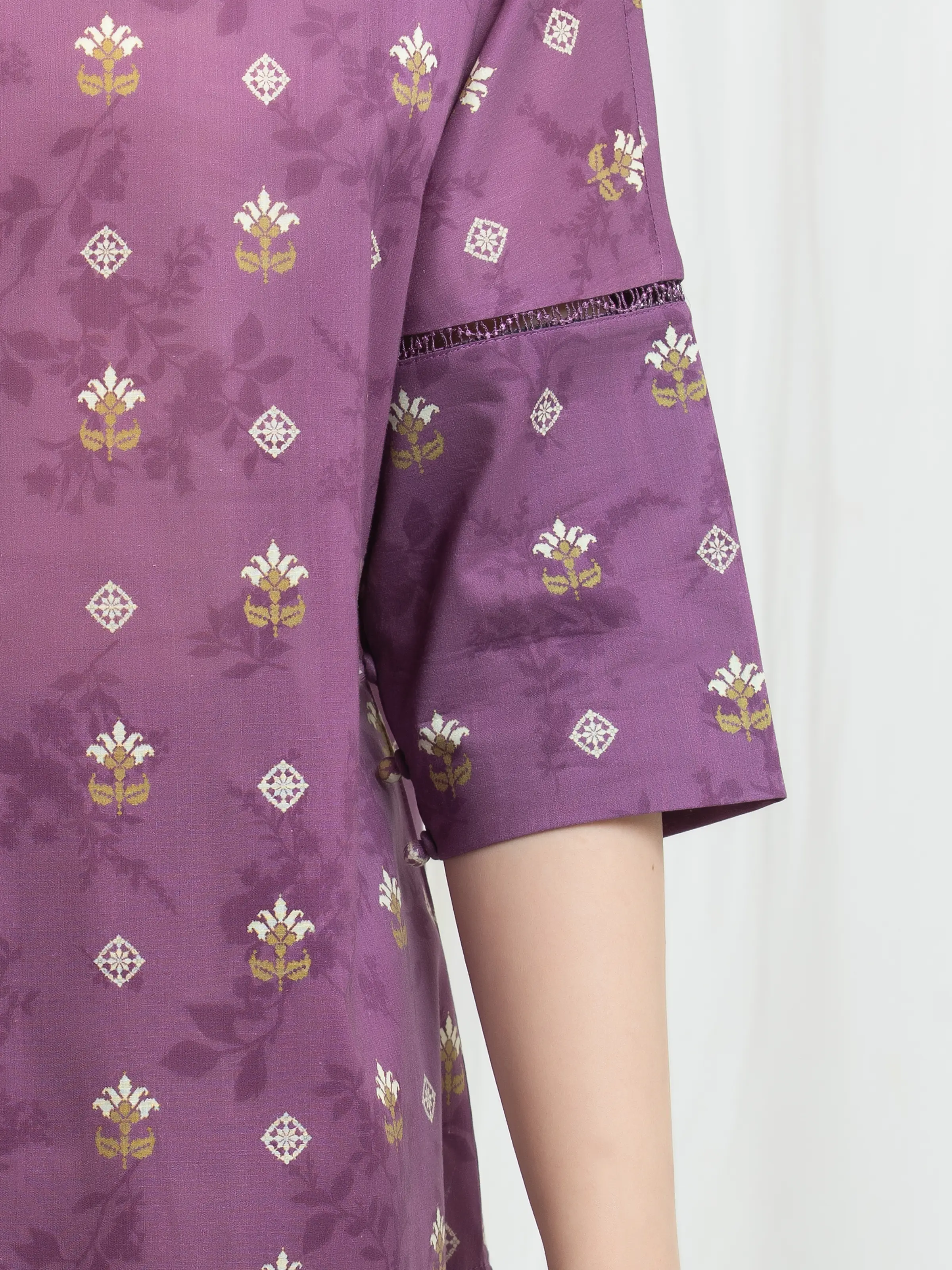 Printed Lawn Suit - EWU6A1-36769-3P - Image 3
