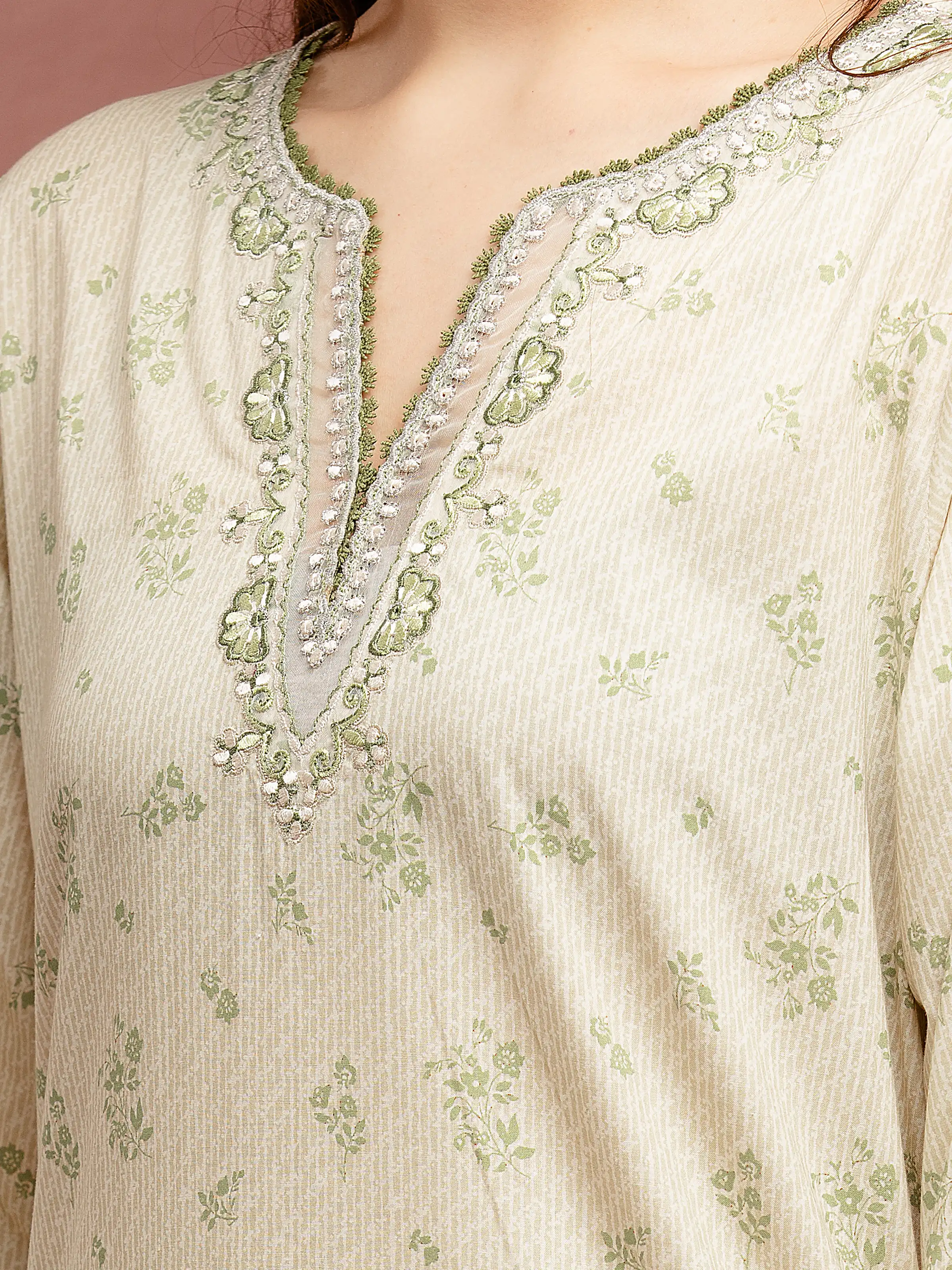 Embroidered Cambric Shirt - EWU5V2-31058S - Image 3
