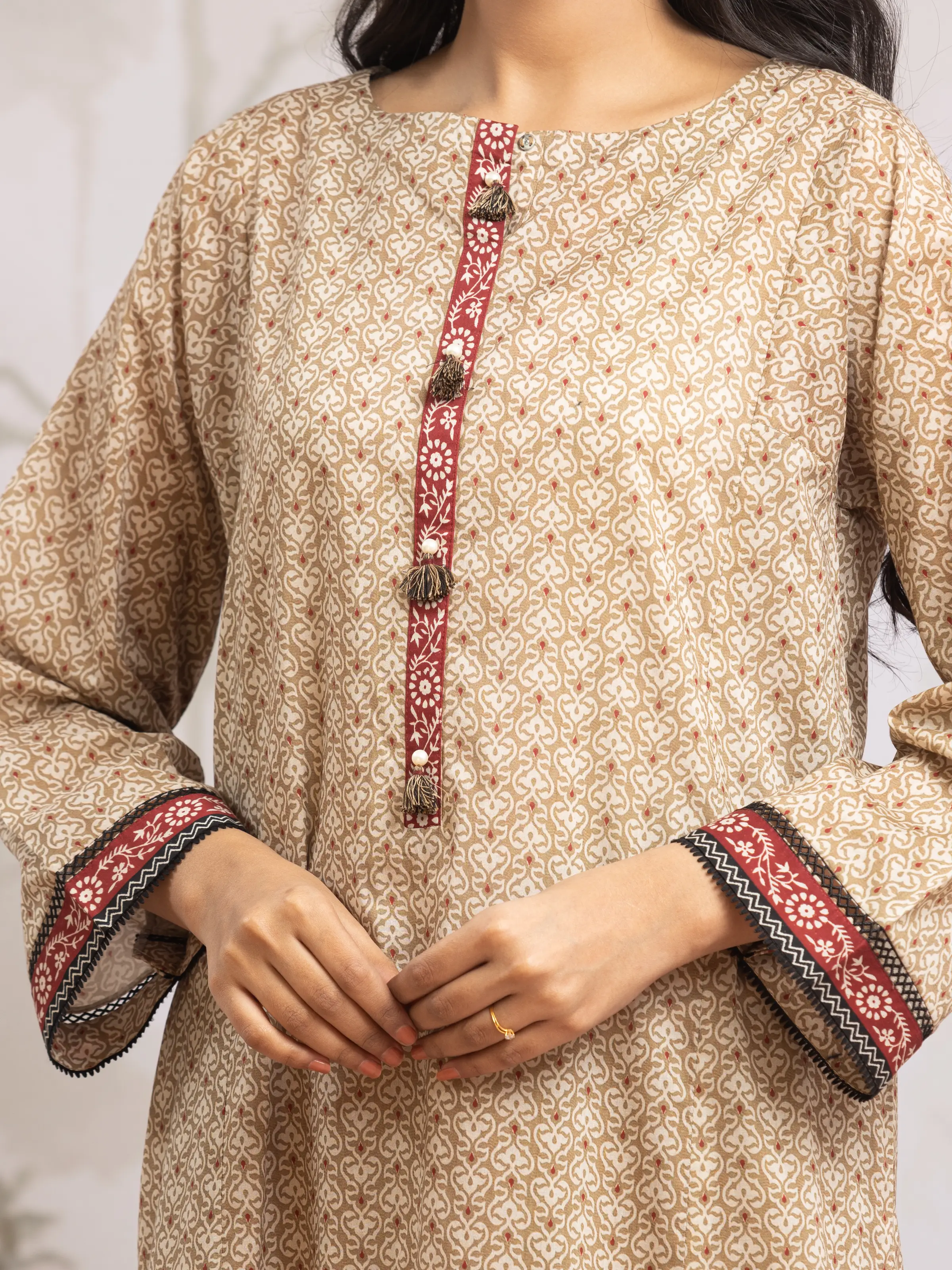 Printed Khaddar Suit - EWU24M2-187 - Image 3