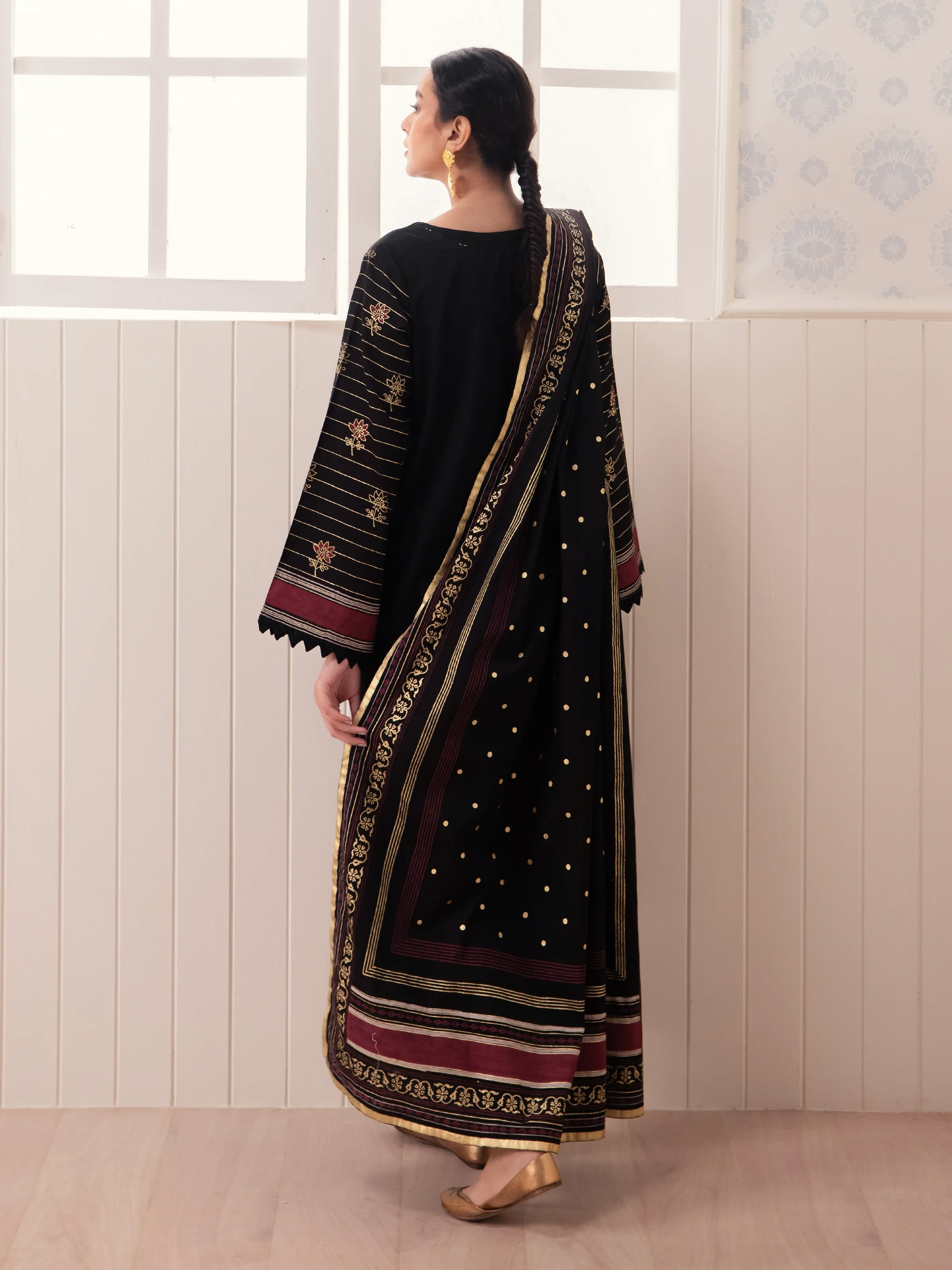 Block Print Cambric Suit - EWU24M1-050 - Image 5
