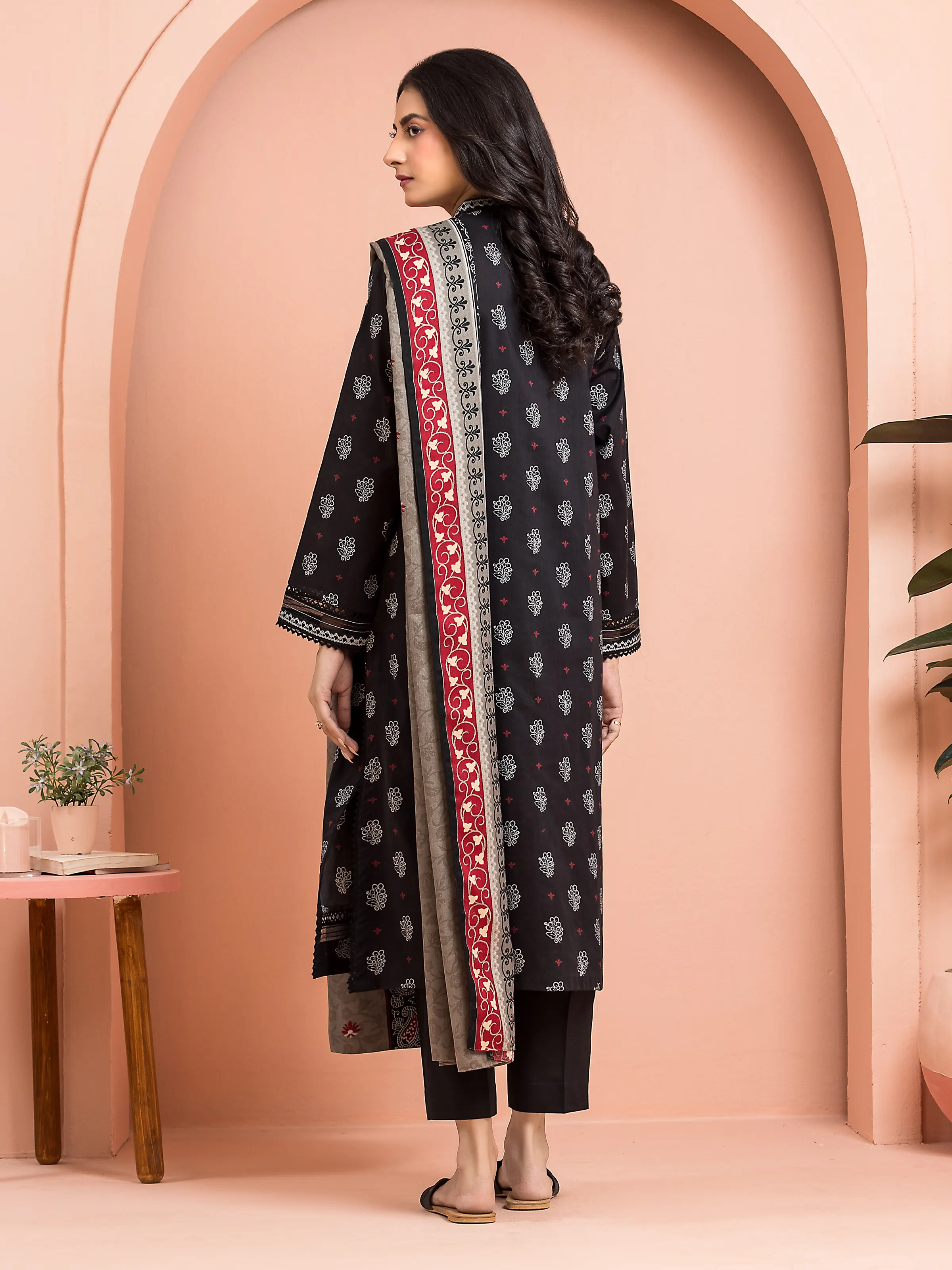 Printed Khaddar Suit - EWU24M3-120 - Image 2