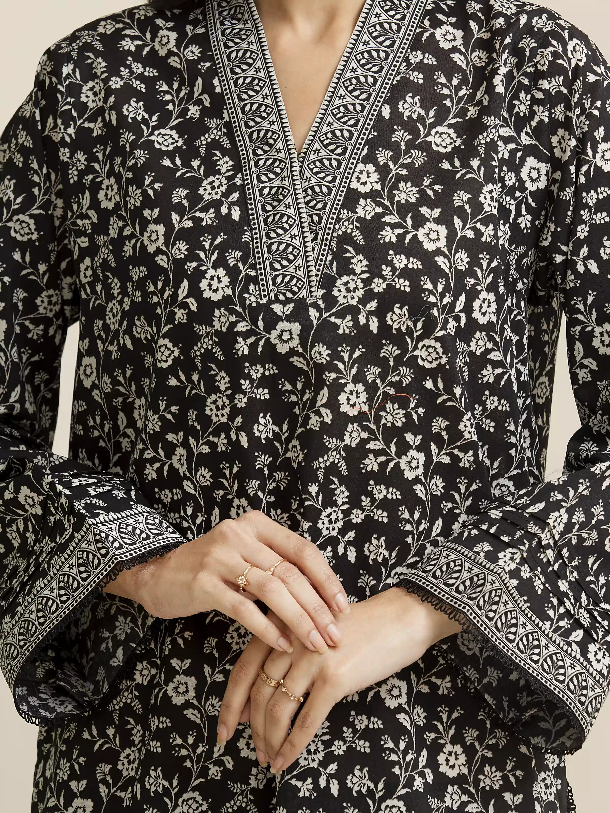 Printed Lawn Suit - EWU5A1-35191-3P - Image 5