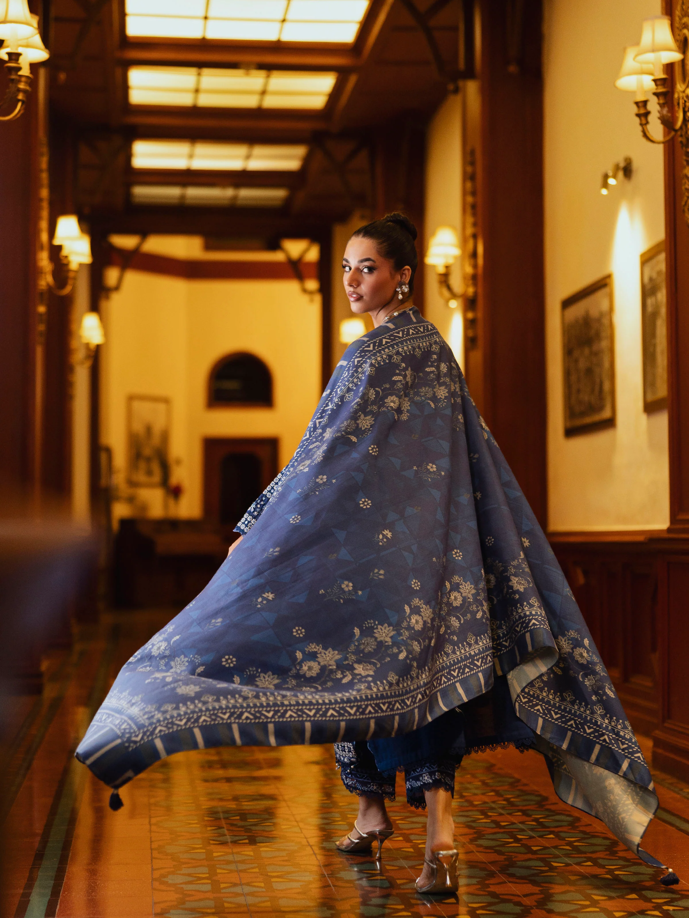 Embroidered Khaddar Suit - EWU5V11-32012-3P - Image 6