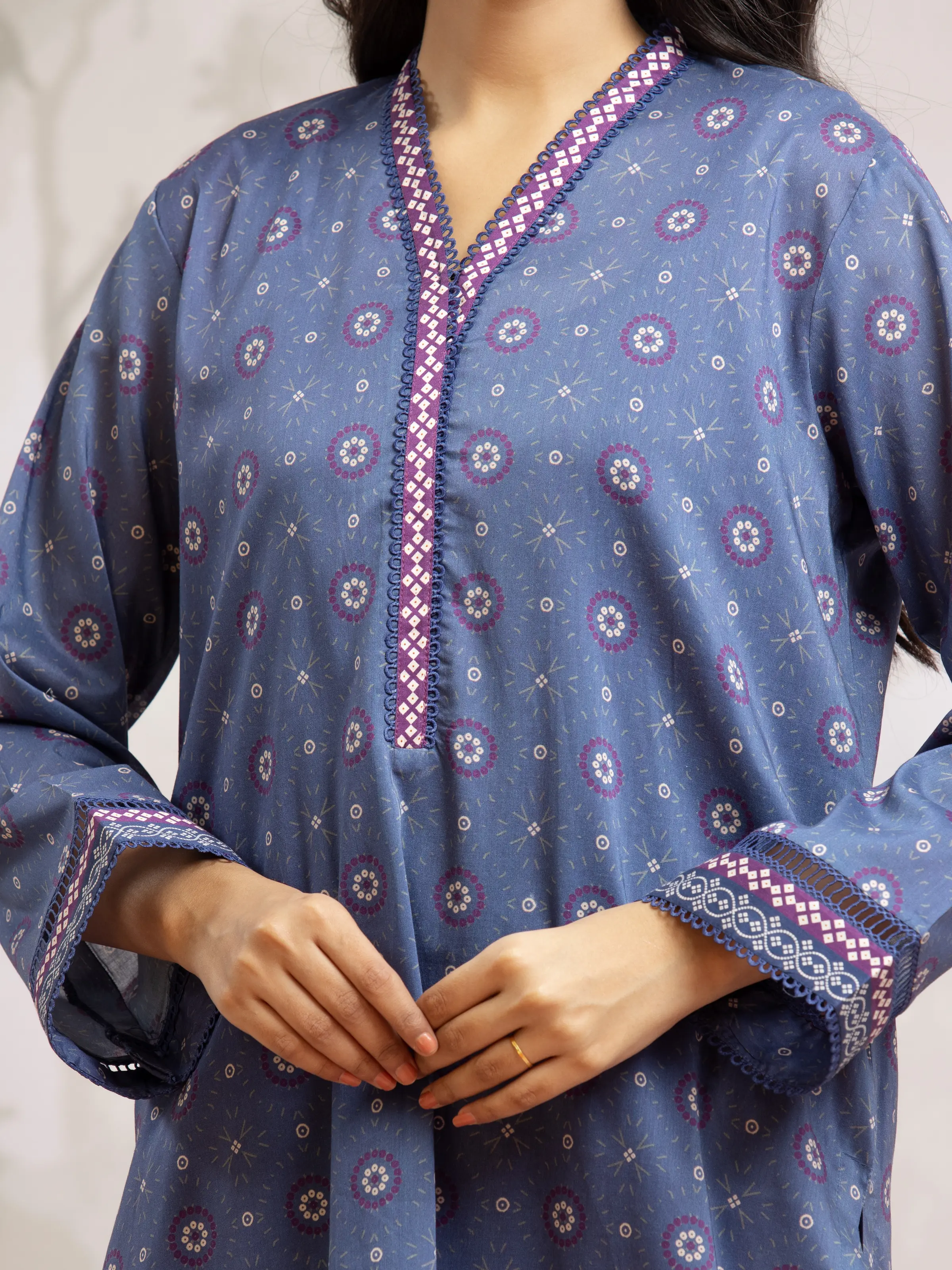 Printed Khaddar Suit - EWU24M2-183 - Image 3
