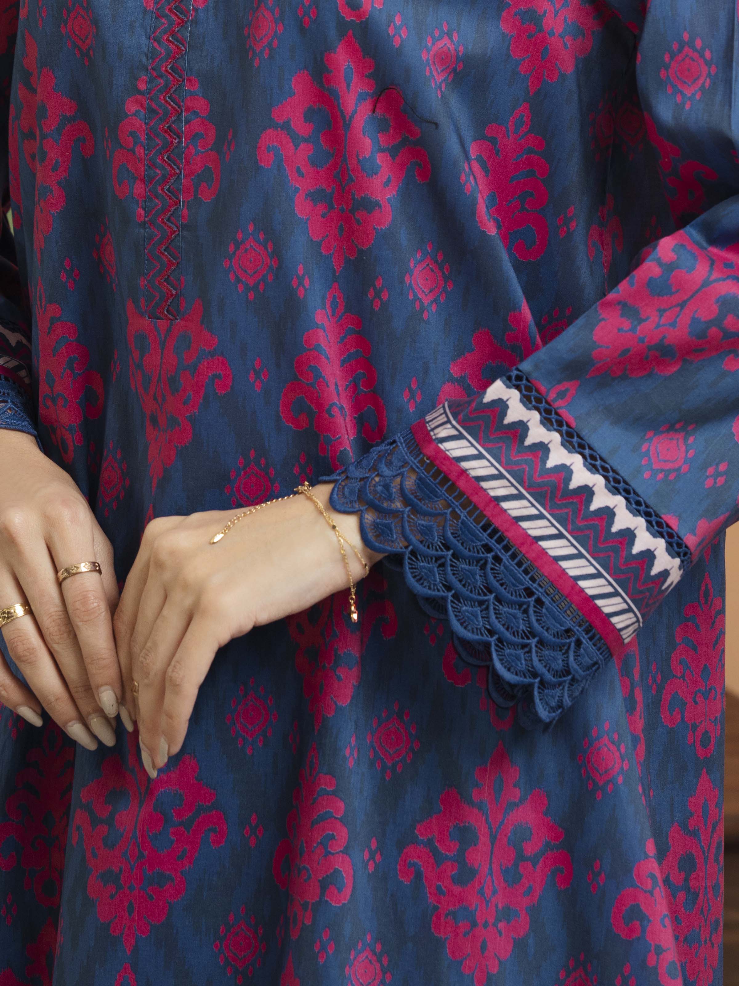 Printed Khaddar Suit - EWU5A3-36115-3P - Image 3