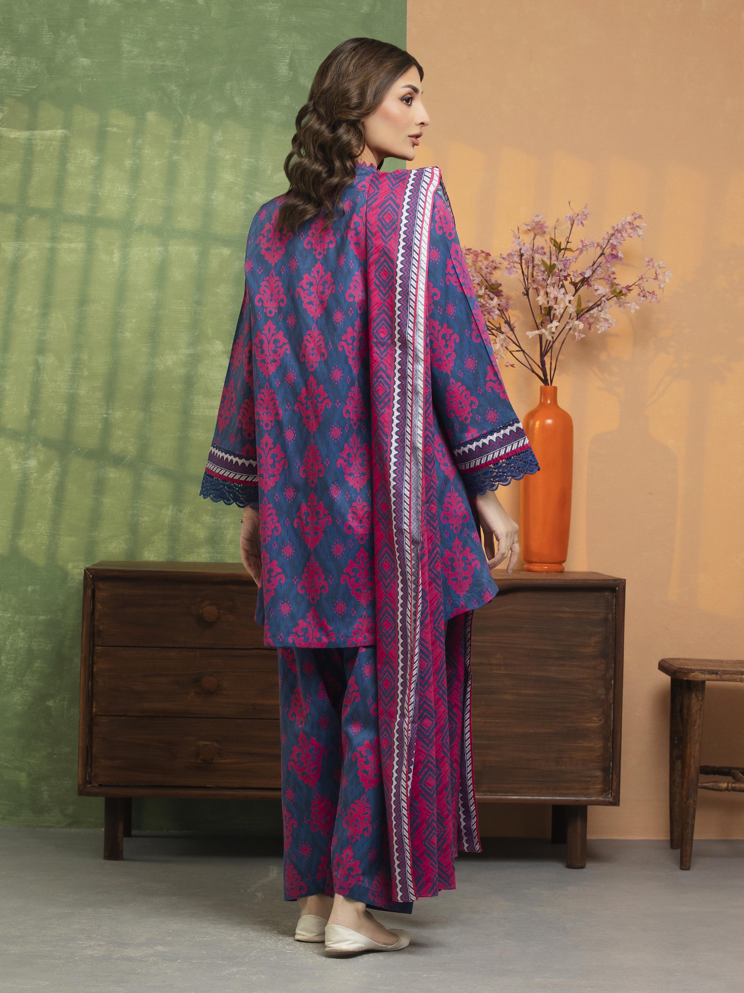 Printed Khaddar Suit - EWU5A3-36115-3P - Image 6
