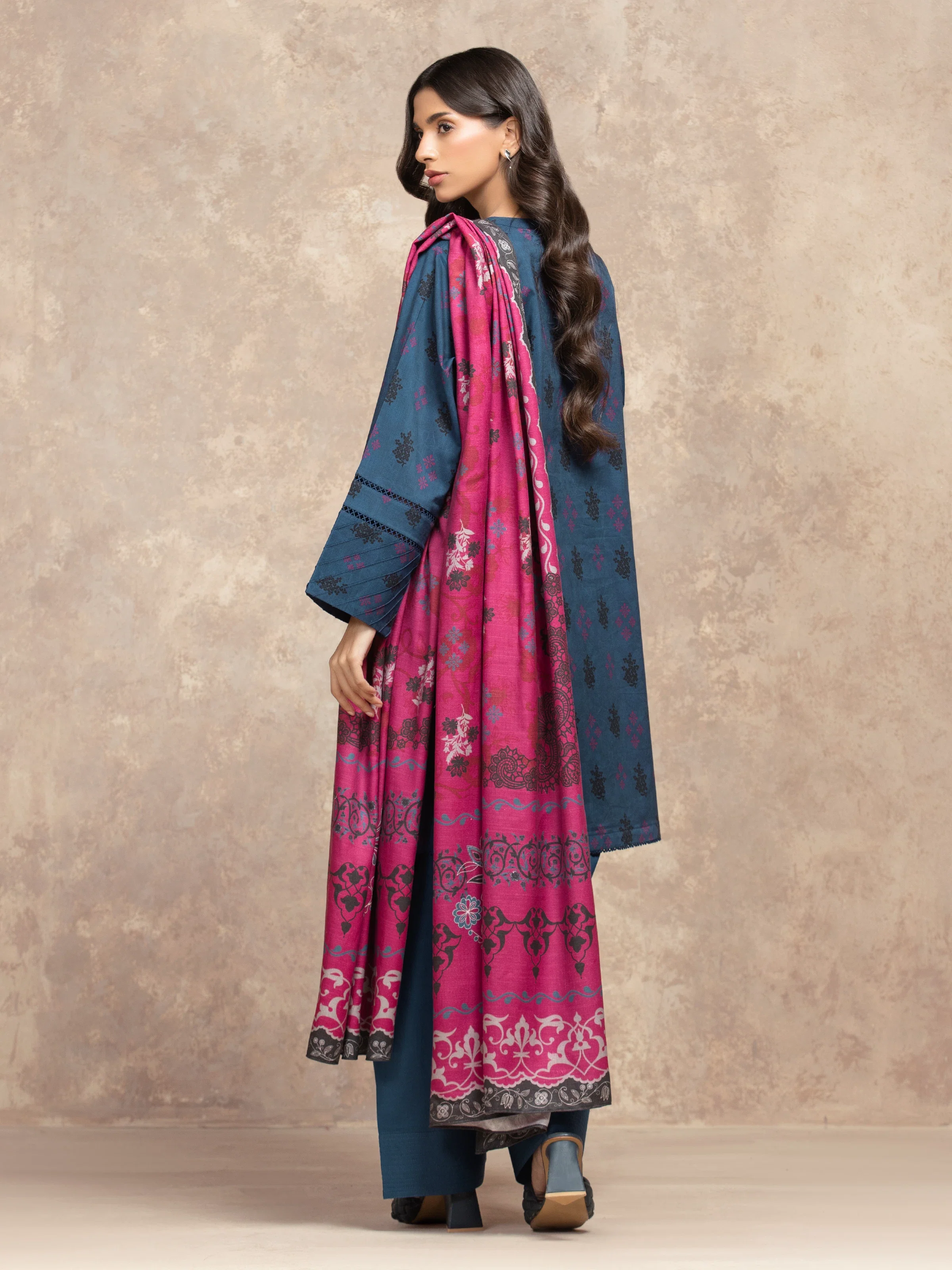 Printed Khaddar Suit - EWU5M3-031-3P - Image 6
