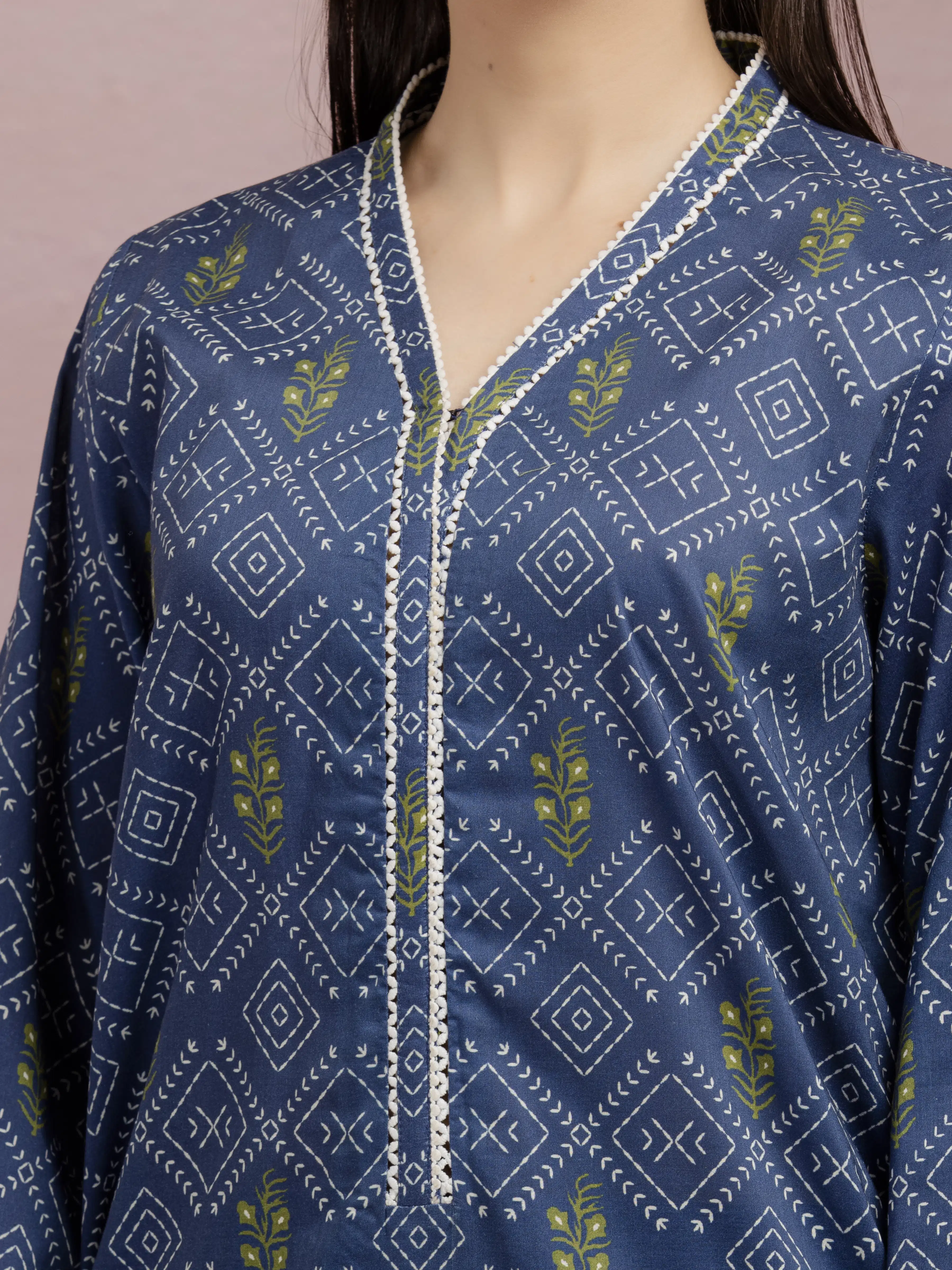 Printed Lawn Suit - EWU5A1-35228-3P - Image 3