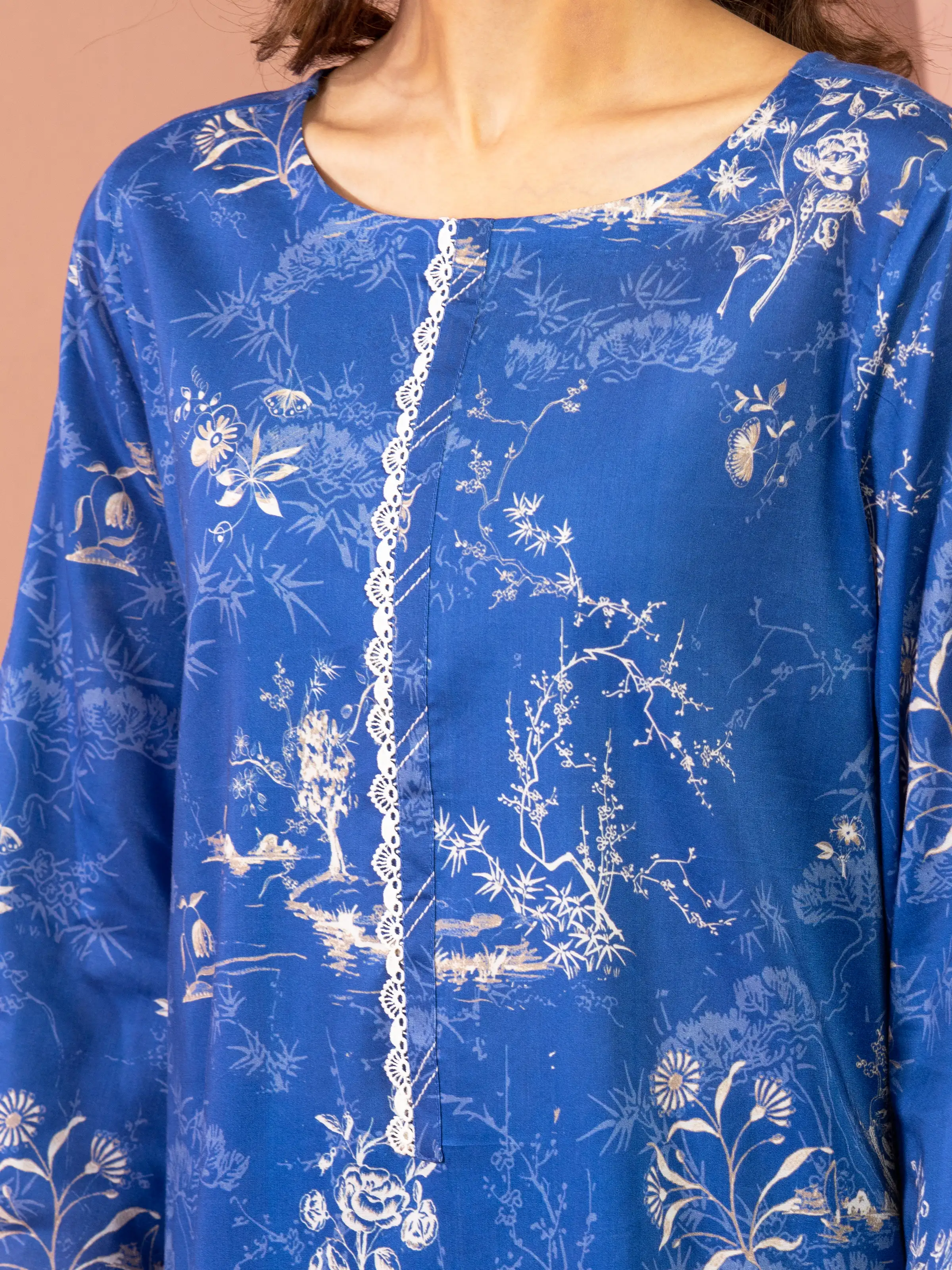 Printed Lawn Suit - EWU5A1-35608-3P - Image 3