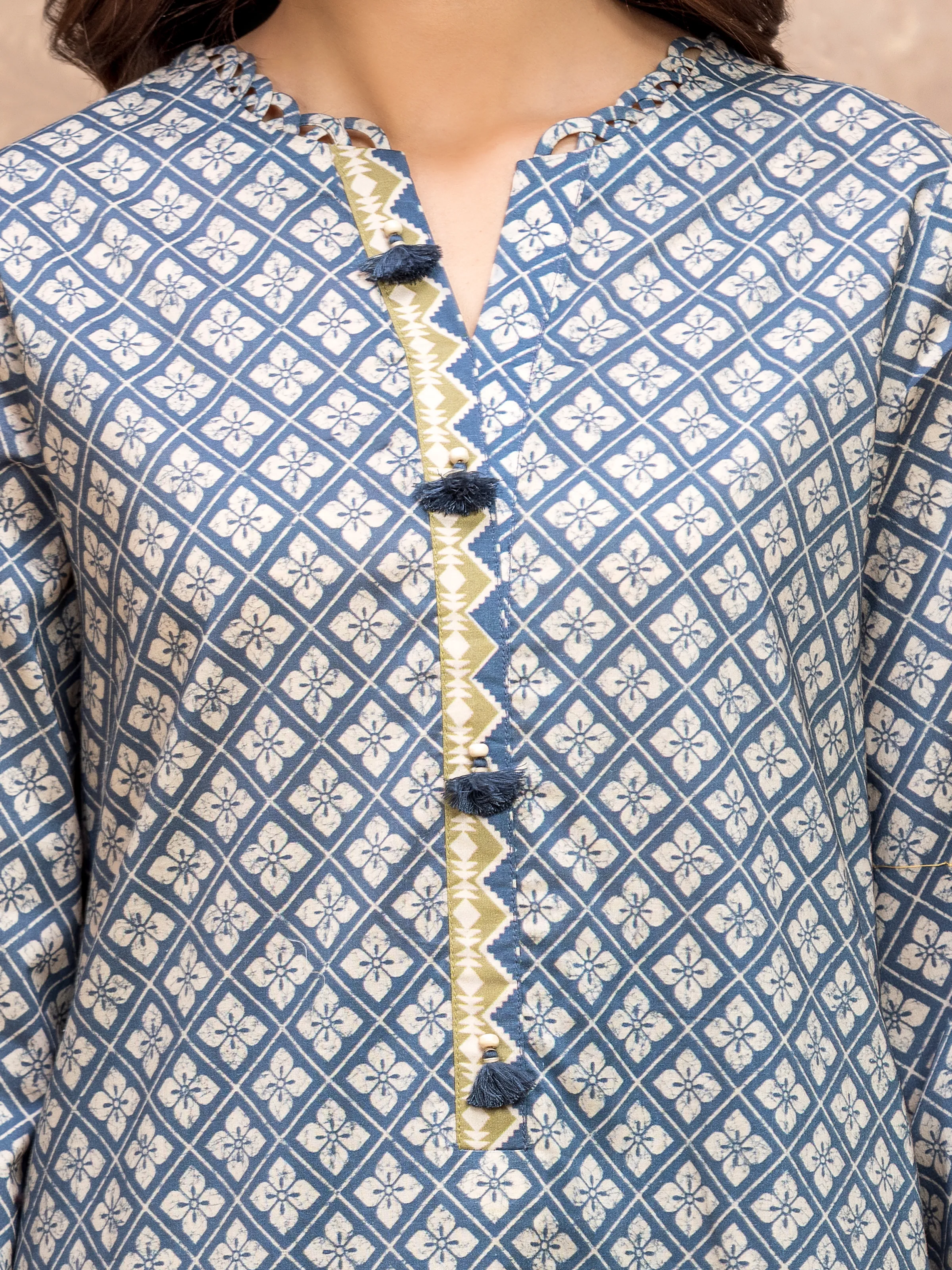 Printed Lawn Suit - EWU6A1-36533-3P - Image 4